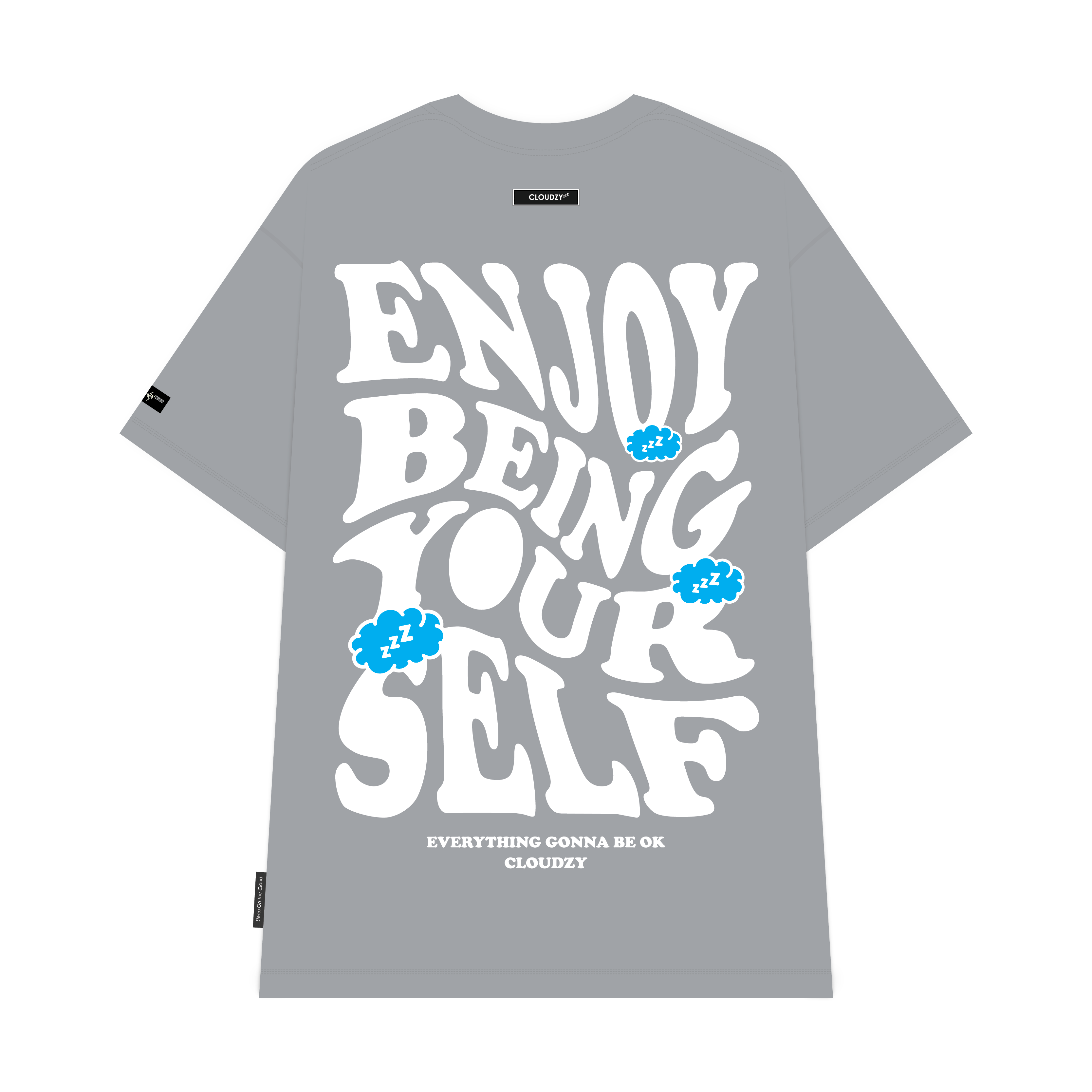 Áo thun unisex nữ nam tay lỡ phông CLOUDZY localbrand form rộng cặp đôi teen cổ tròn oversize ENJOY