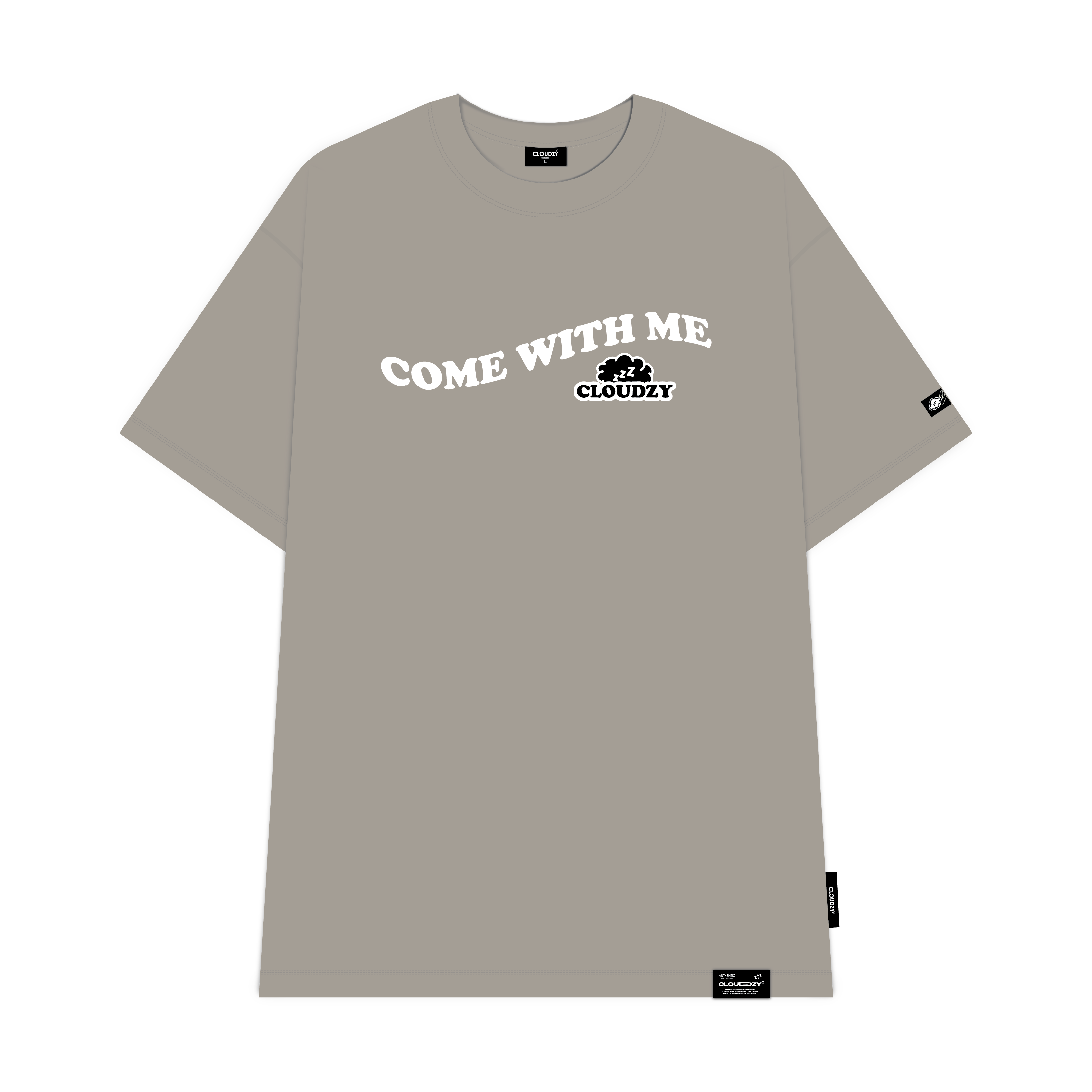 Áo thun unisex nữ nam tay lỡ phông CLOUDZY localbrand form rộng cặp đôi teen cổ tròn oversize ENJOY