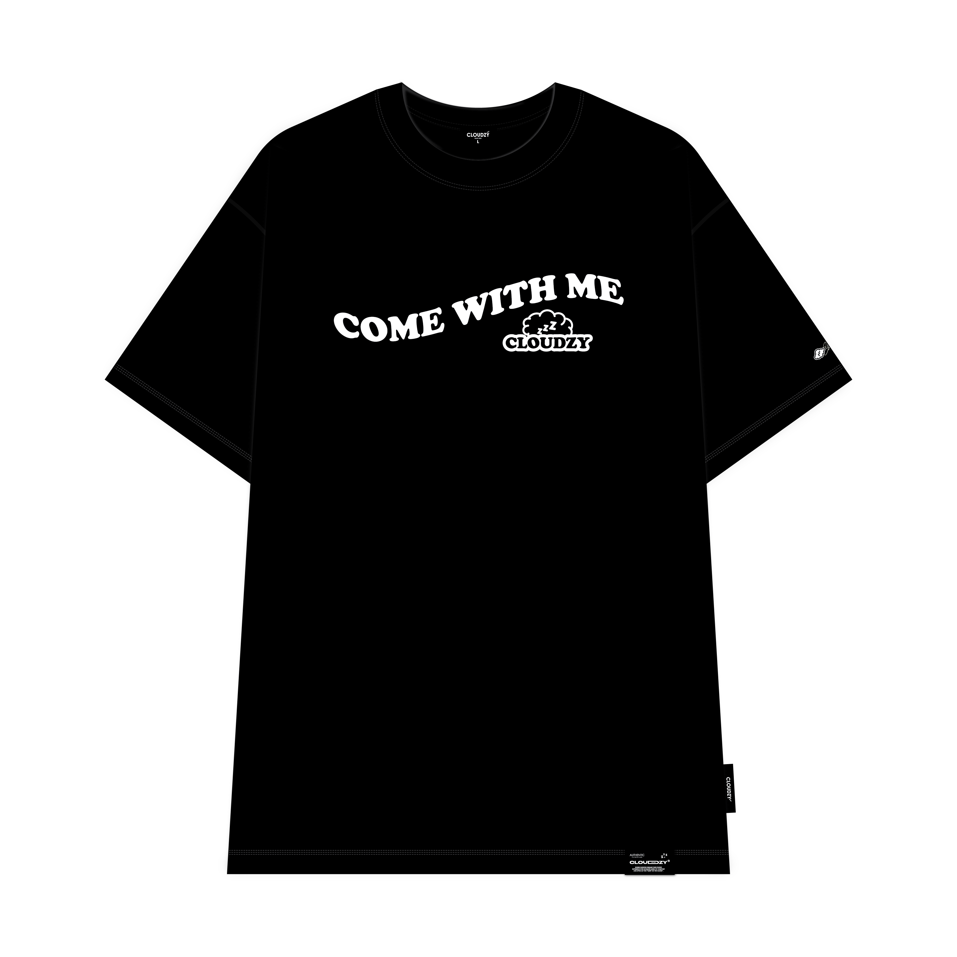 Áo thun unisex nữ nam tay lỡ phông CLOUDZY localbrand form rộng cặp đôi teen cổ tròn oversize ENJOY