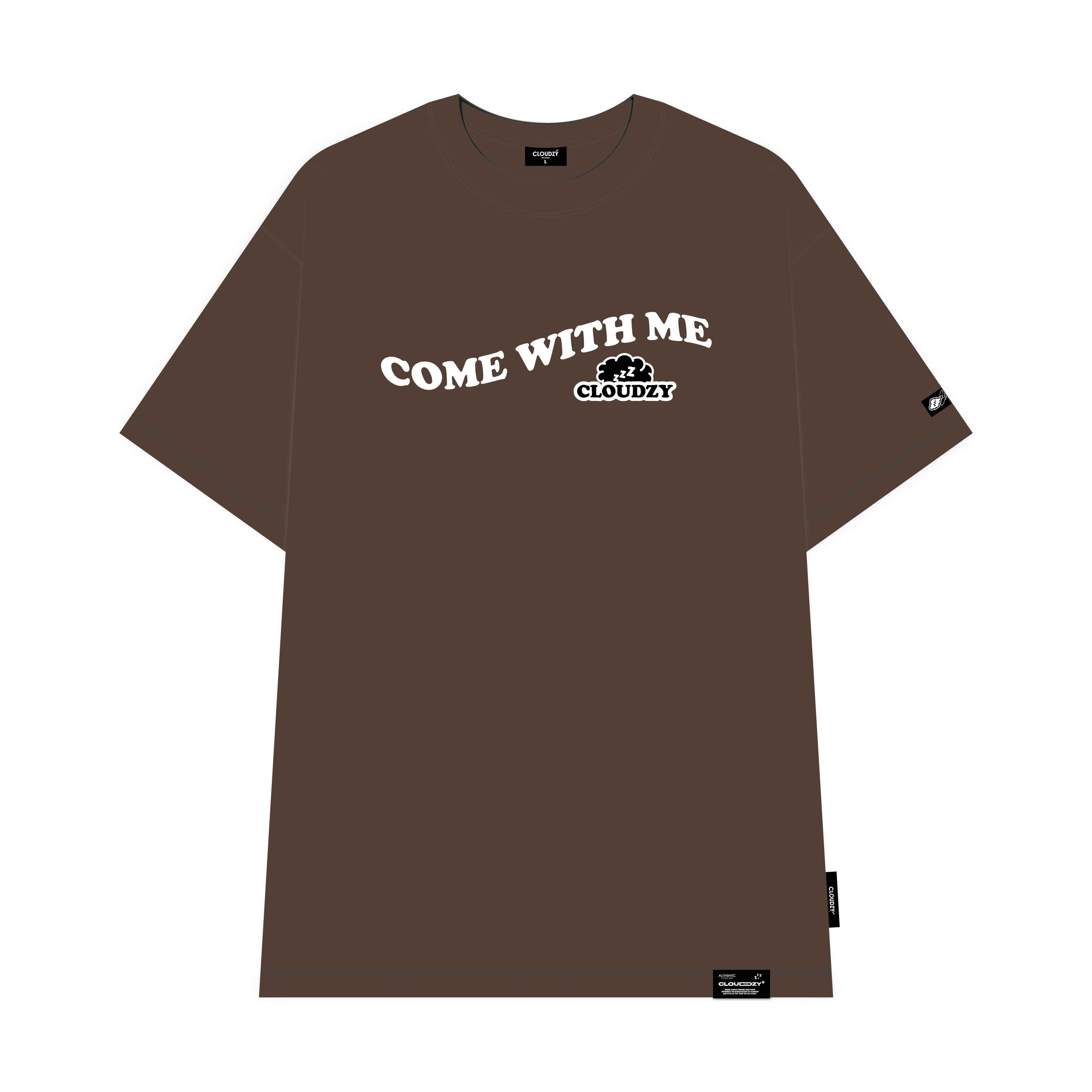Áo thun unisex nữ nam tay lỡ phông CLOUDZY localbrand form rộng cặp đôi teen cổ tròn oversize ENJOY