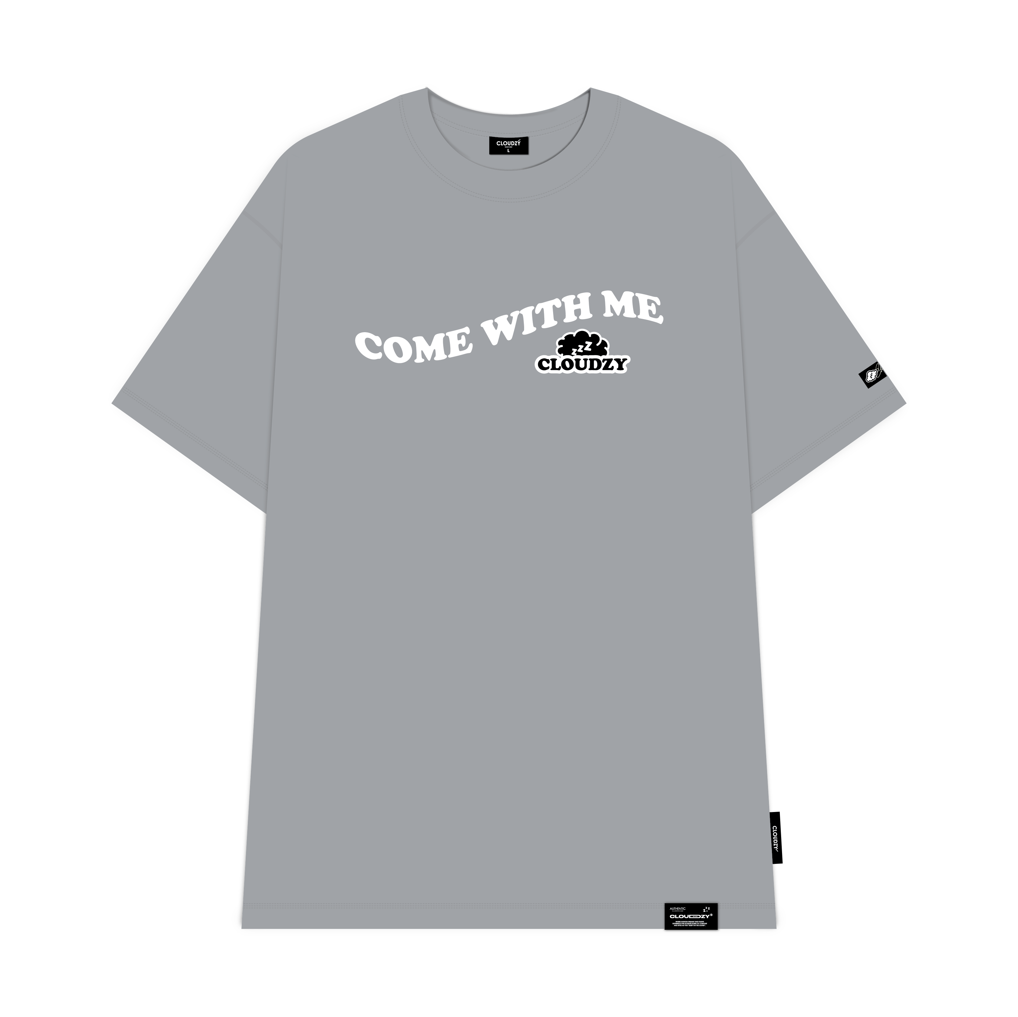 Áo thun unisex nữ nam tay lỡ phông CLOUDZY localbrand form rộng cặp đôi teen cổ tròn oversize ENJOY