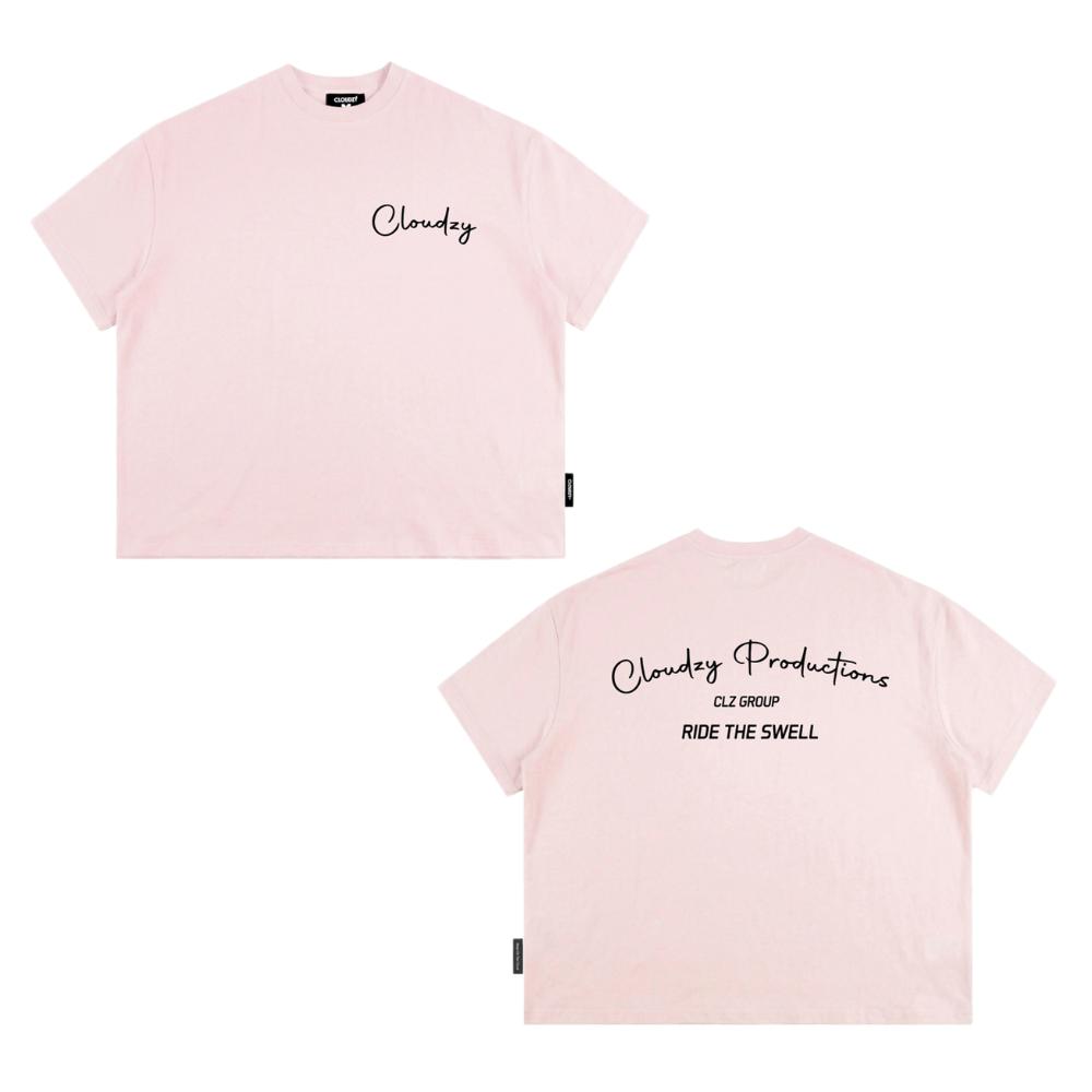 [NEW] Áo thun boxy CLOUDZY in chữ cá tính 100% cotton 250gsm nam nữ áo phông local brand streetwear đi học RIDE