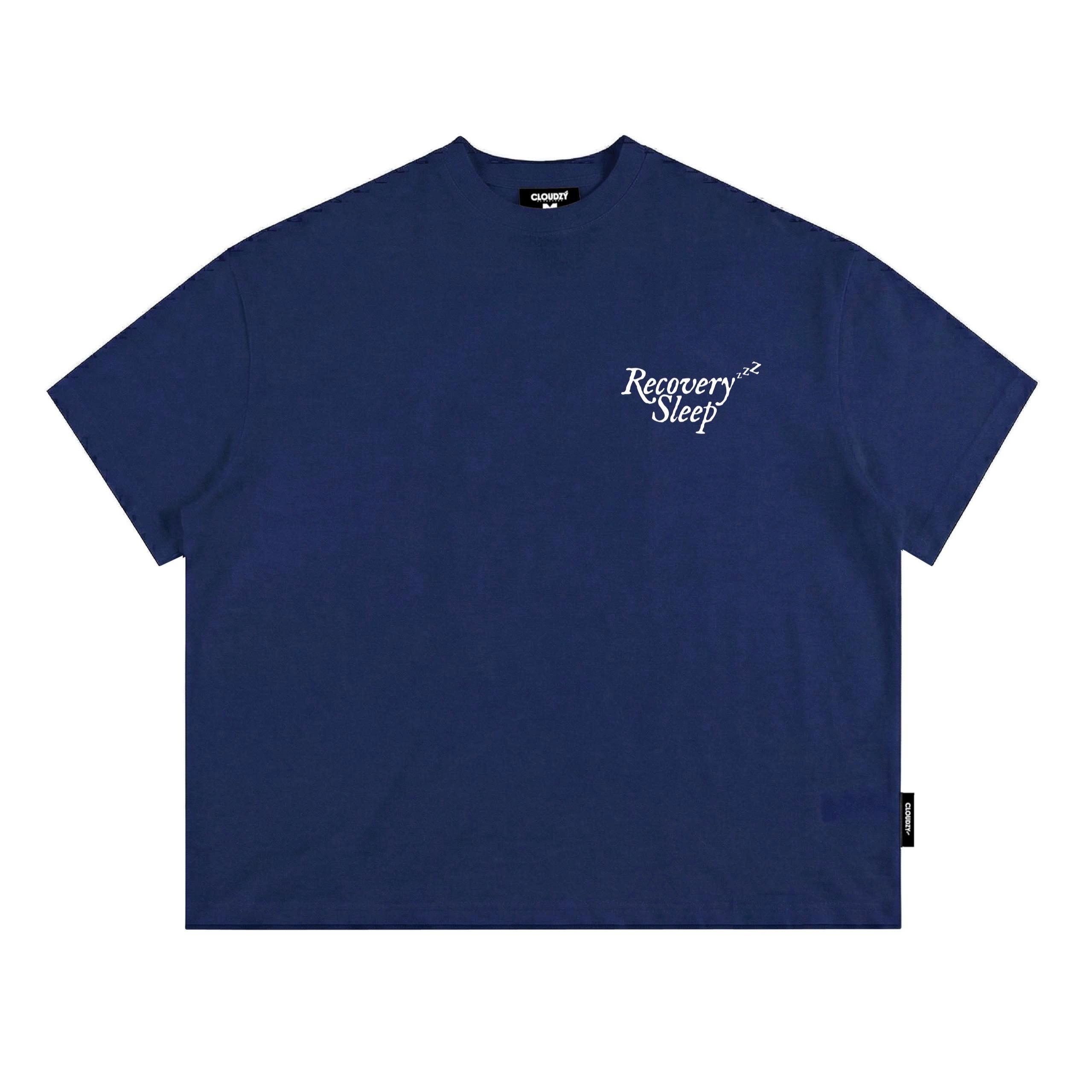Áo thun boxy CLOUDZY streetwear 100% cotton 250gsm dày dặn áo phông nam nữ form rộng hồng nâu đỏ RECOVER