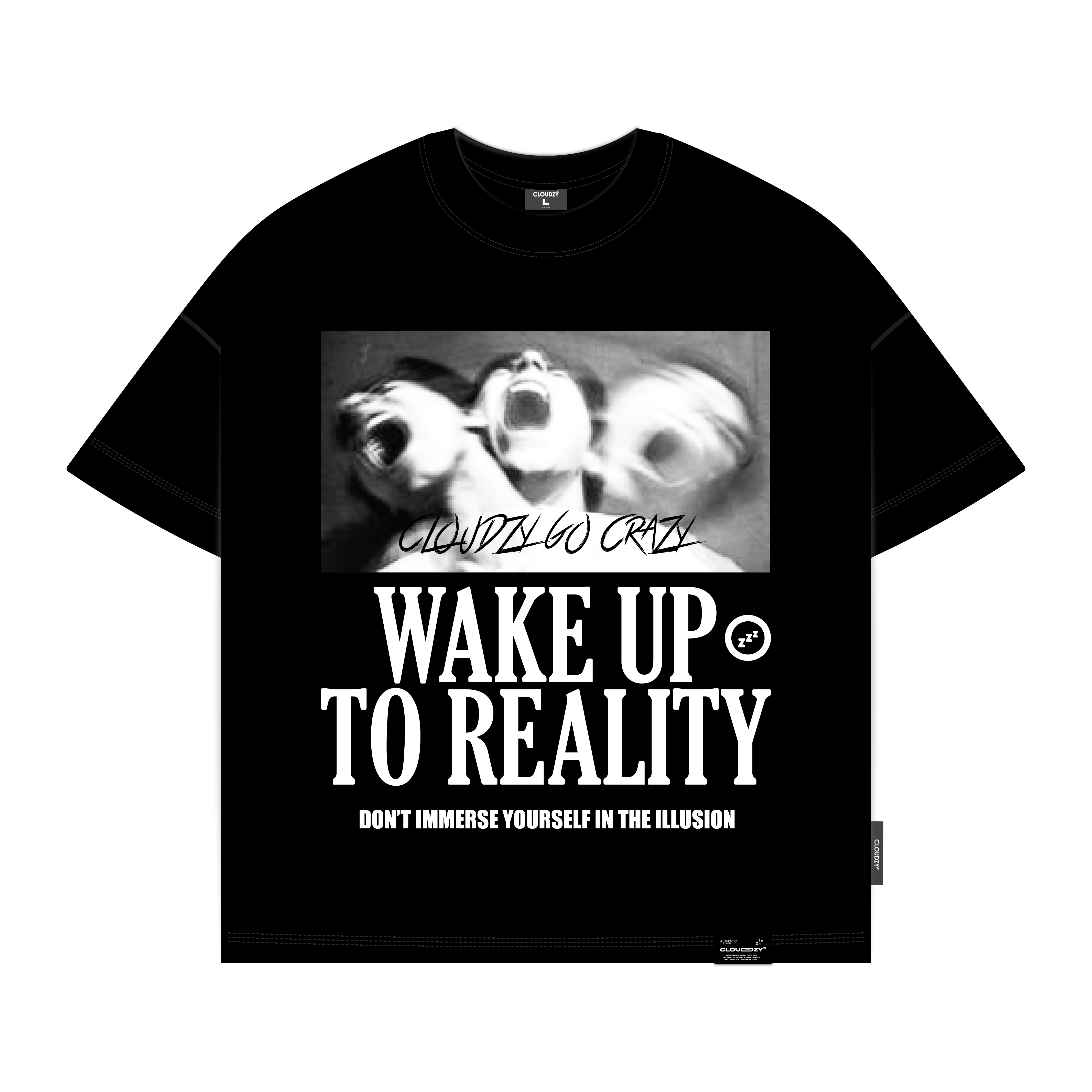 Áo thun boxy nam nữ local brand cloudzy basic unisex phông tay lỡ form boxy cổ tròn oversize REALITY