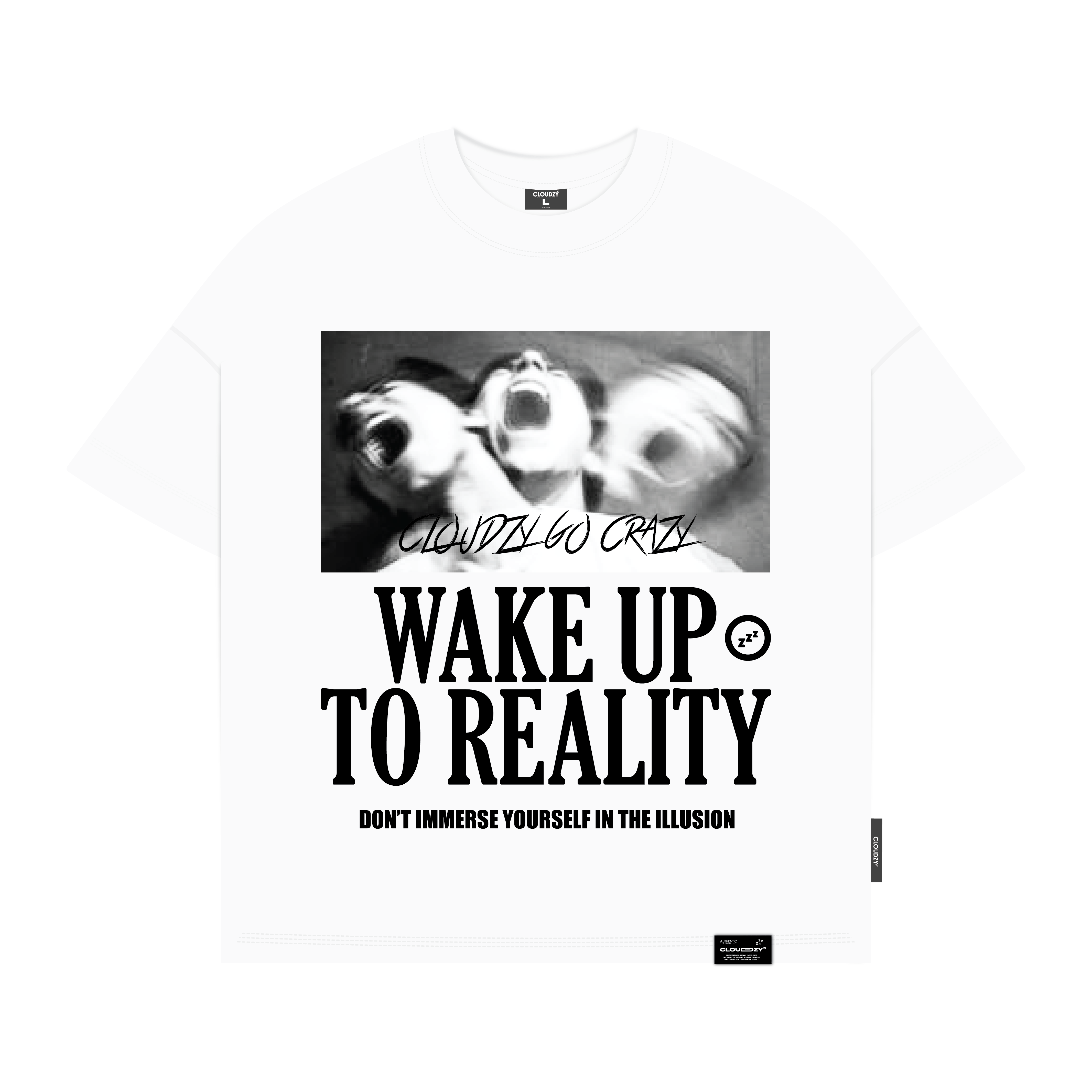Áo thun boxy nam nữ local brand cloudzy basic unisex phông tay lỡ form boxy cổ tròn oversize REALITY