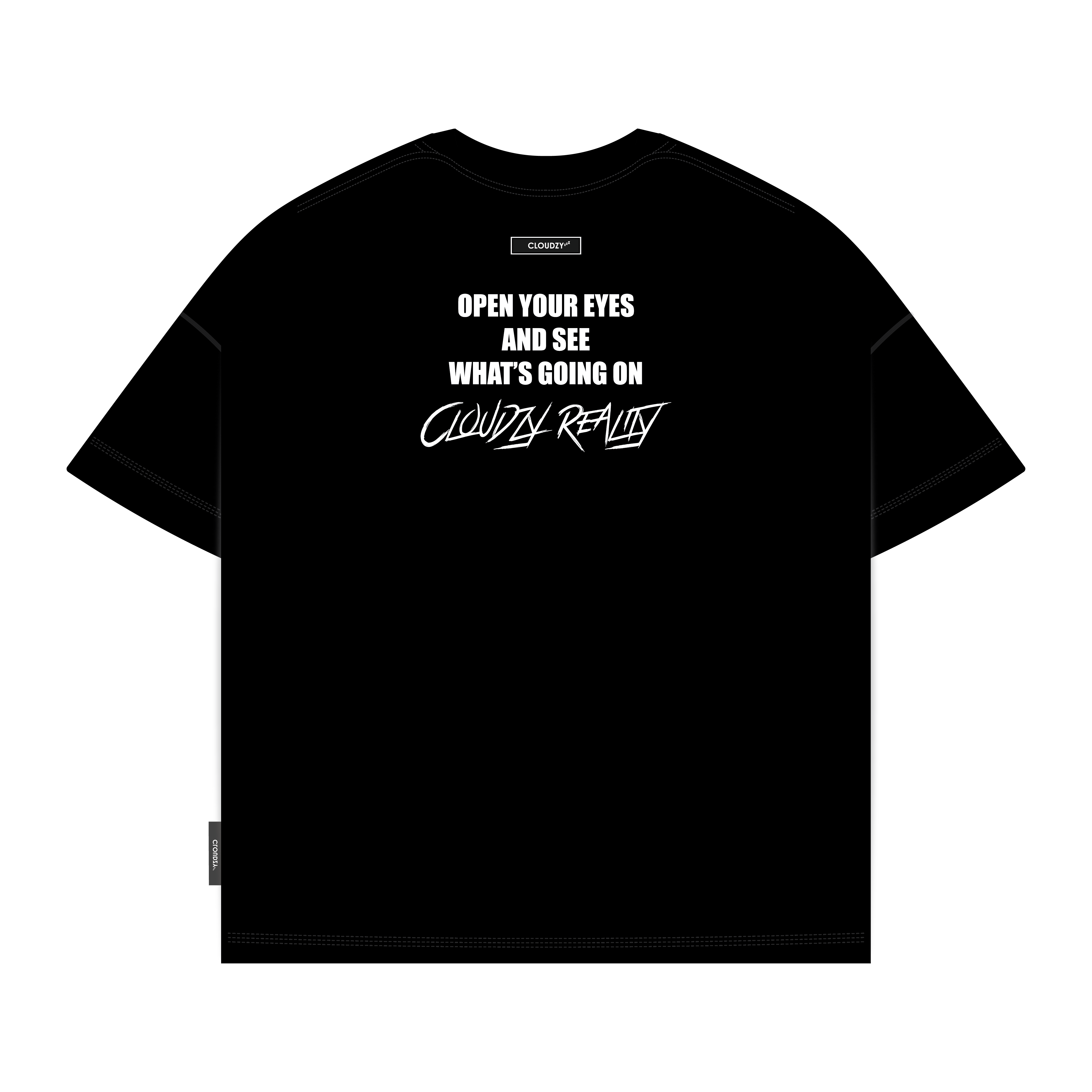 Áo thun boxy nam nữ local brand cloudzy basic unisex phông tay lỡ form boxy cổ tròn oversize REALITY
