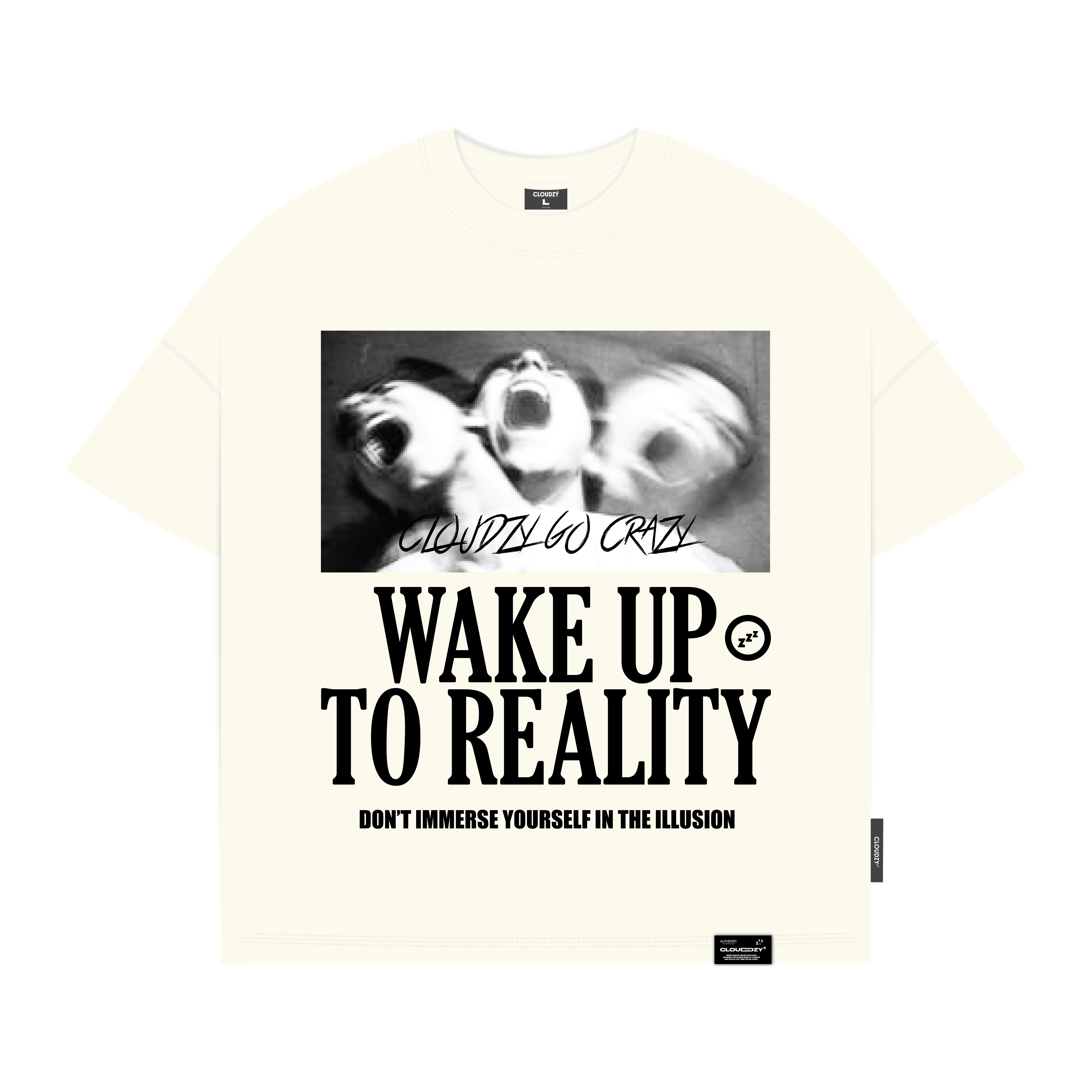 Áo thun boxy nam nữ local brand cloudzy basic unisex phông tay lỡ form boxy cổ tròn oversize REALITY