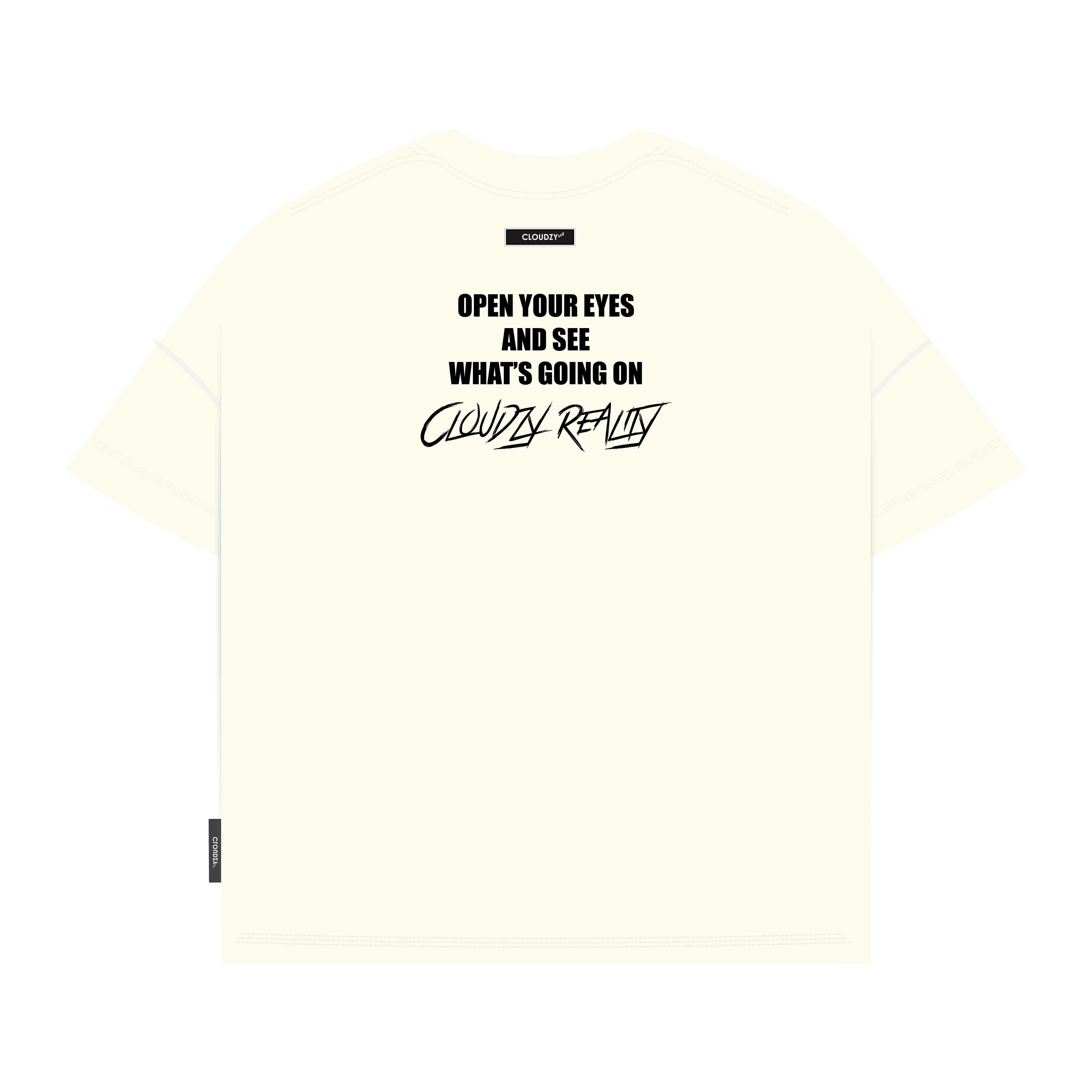 Áo thun boxy nam nữ local brand cloudzy basic unisex phông tay lỡ form boxy cổ tròn oversize REALITY