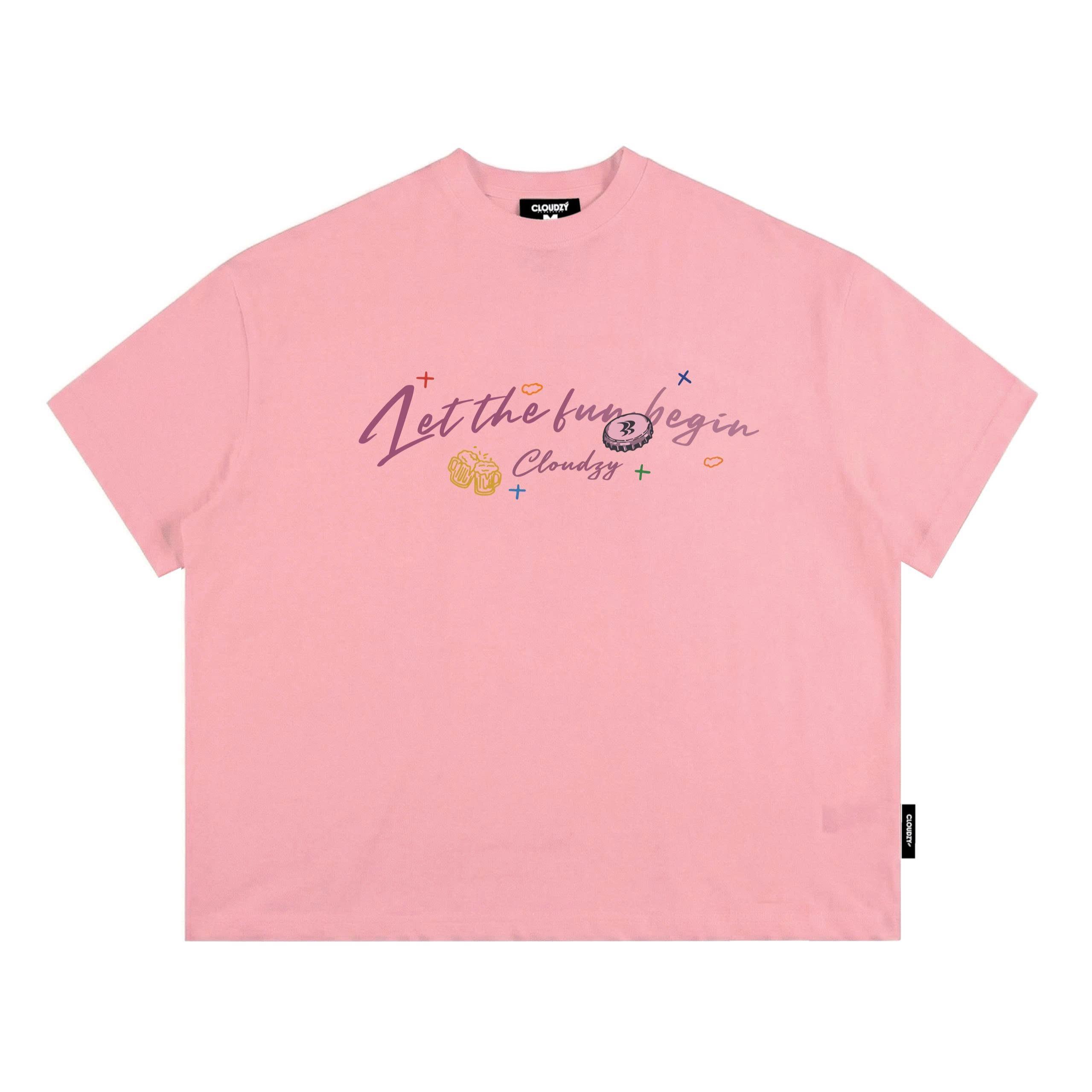Áo thun boxy streetwear local brand CLOUDZY 100% cotton 250gsm dày dặn áo phông form rộng nam nữ unisex  BEGIN
