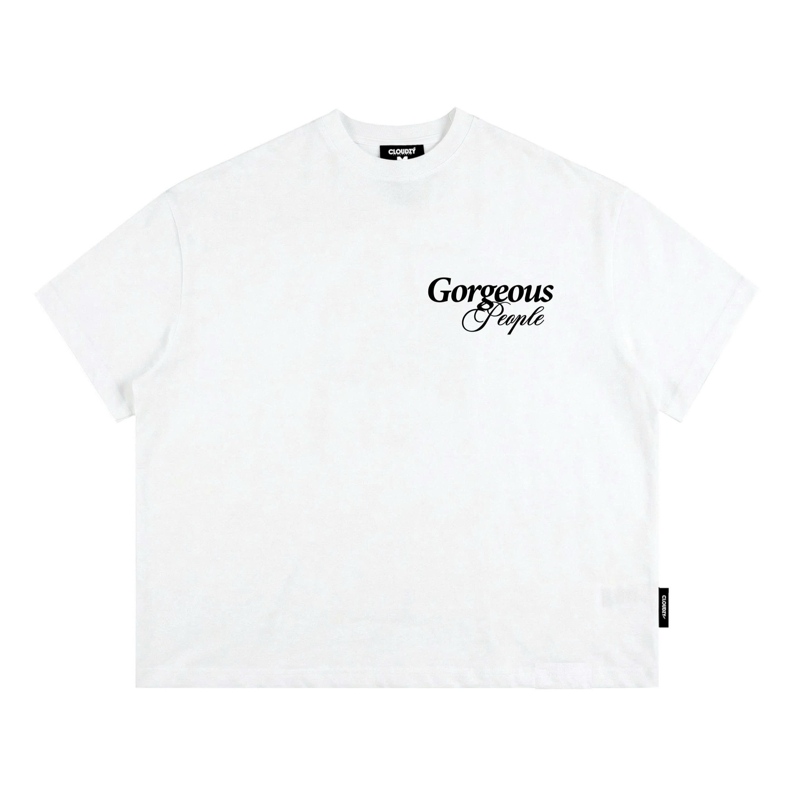 Áo thun boxy CLOUDZY in chữ vải 100% cotton dày dặn 250gsm nam nữ áo phông local brand streetwear GORGEOUS