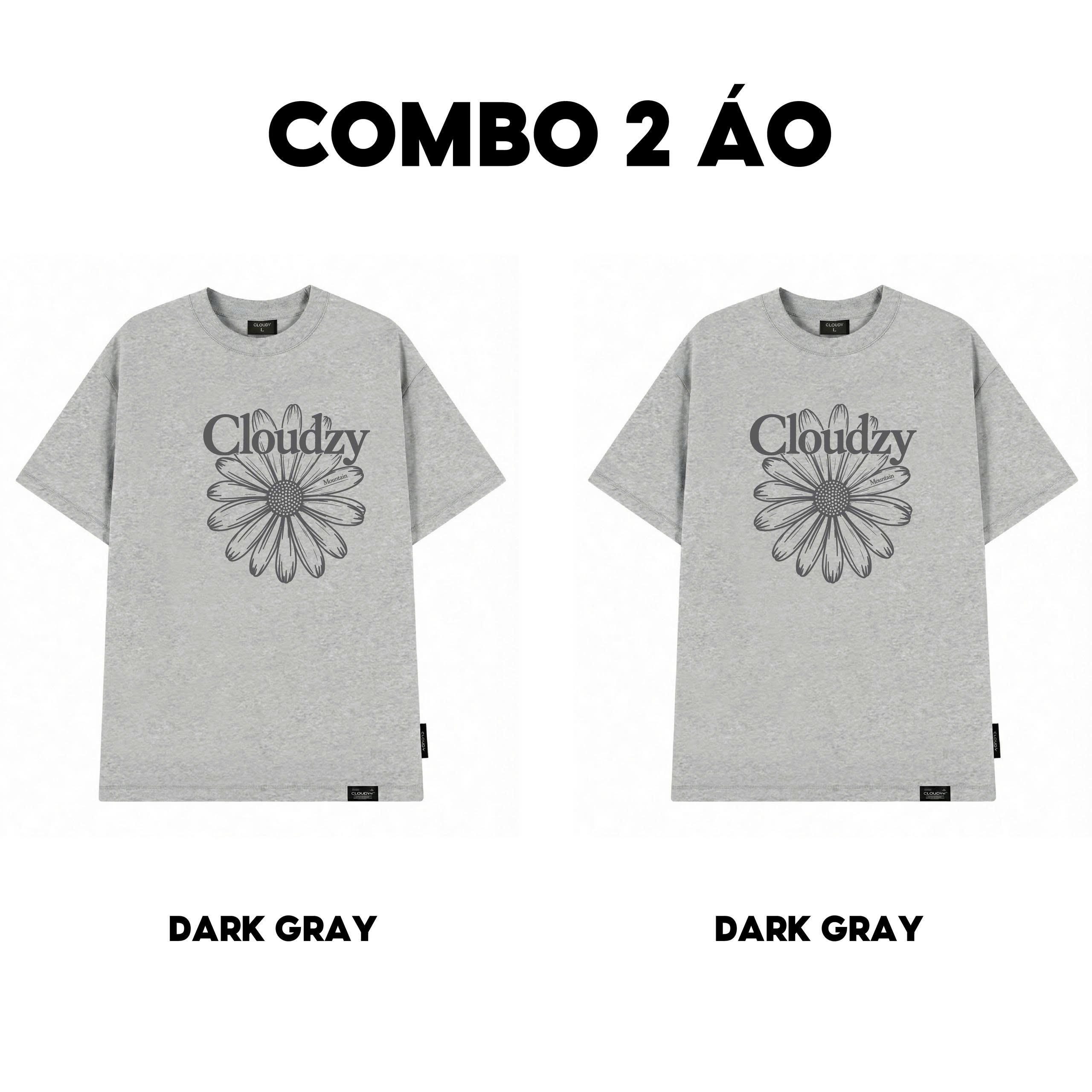 [NEW] Áo thun oversize CLOUDZY in hình hoa cúc 100% cotton 250gsm áo phông form rộng nam nữ unisex local brand POSY