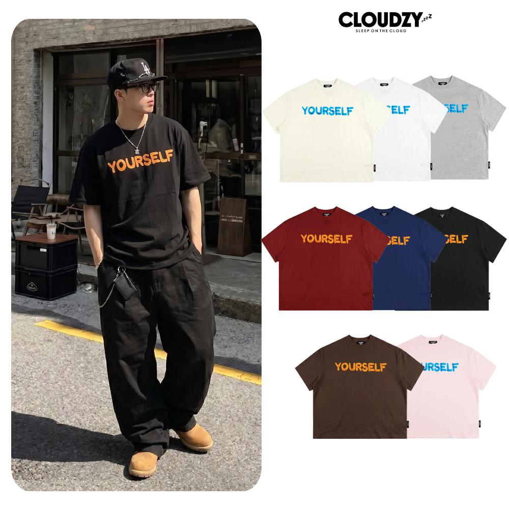 [NEW] Áo thun boxy local brand CLOUDZY streetwear in chữ 100% cotton 250gsm áo phông form rộng nam nữ unisex YOURSELF