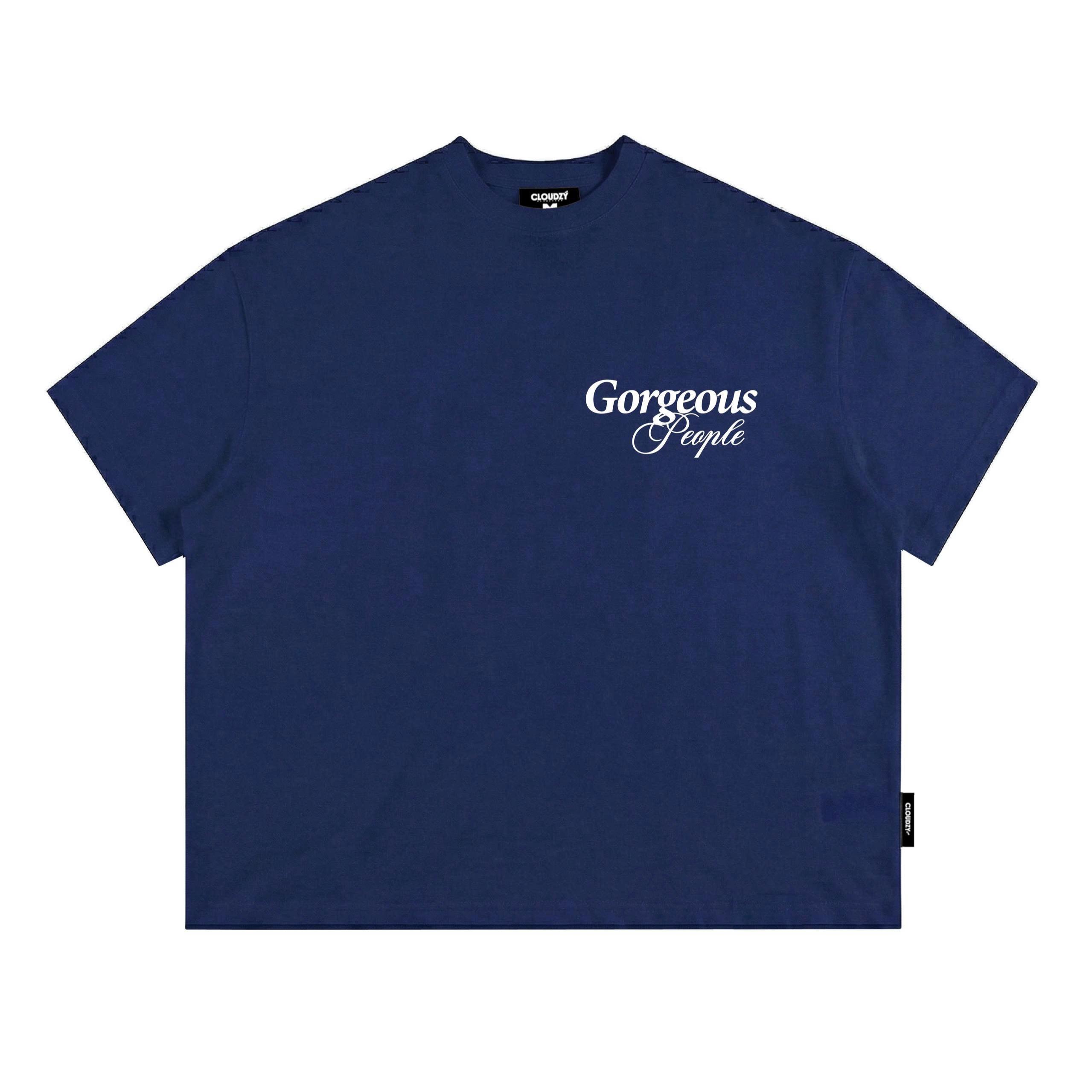 Áo thun boxy CLOUDZY in chữ vải 100% cotton dày dặn 250gsm nam nữ áo phông local brand streetwear GORGEOUS