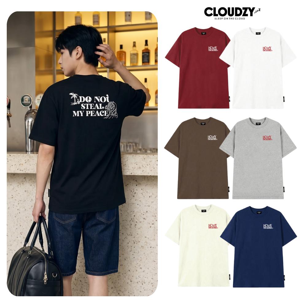 [NEW] Áo thun oversize CLOUDZY in chữ vải cotton 100% 250gsm form rộng nam nữ áo phông local brand streetwear STEAL