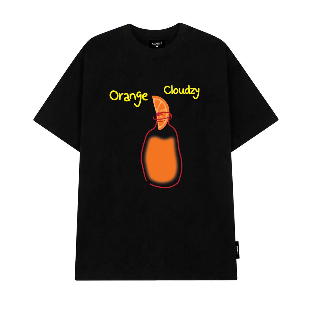 [NEW] Áo thun oversize CLOUDZY in hình cute Cloudzy 100% cotton dày dặn áo phông form rộng nam nữ unisex ORANGE
