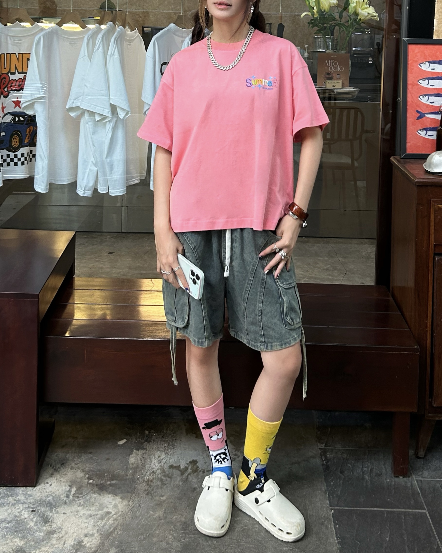 [NEW] Áo thun boxy CLOUDZY in logo màu 100% cotton 250gsm áo phông form rộng nam nữ unisex streetwear local brand SUMMER