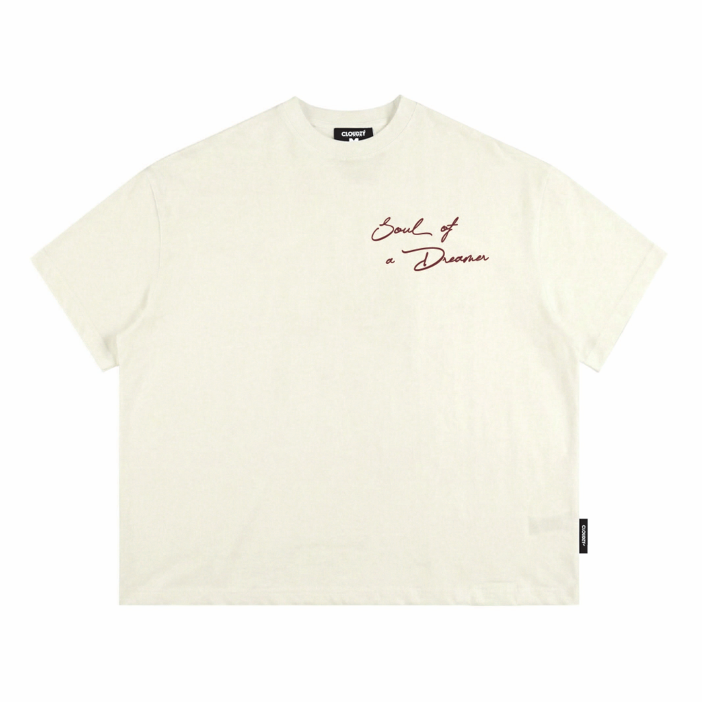 [NEW] Áo thun boxy CLOUDZY in chữ vải cotton 100% 250gsm form rộng nam nữ áo phông local brand streetwear basic OF