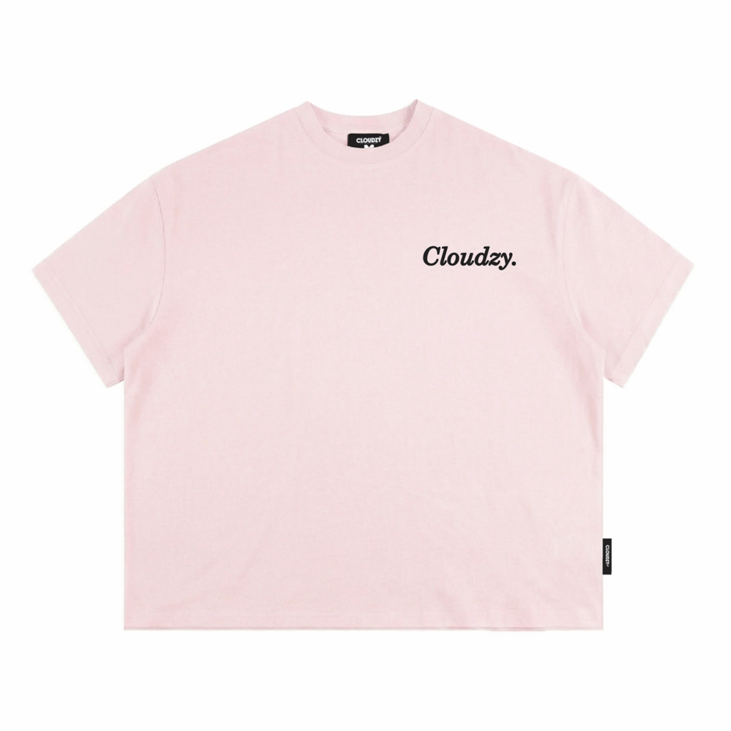 Áo thun boxy CLOUDZY phong cách streetwear in chữ ký 100% cotton 250GSM dày dặn áo phông boxy nam nữ BOX CORE