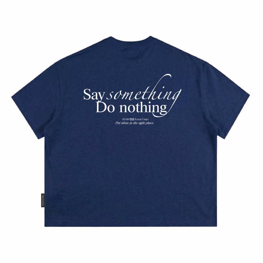 Áo thun boxy tee local brand Cloudzy unisex phông tay lỡ nữ cotton phối màu form rộng boxy SOMETHING