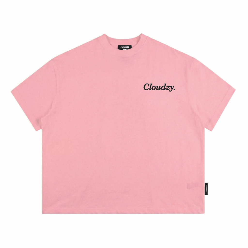 Áo thun boxy CLOUDZY phong cách streetwear in chữ ký 100% cotton 250GSM dày dặn áo phông boxy nam nữ BOX CORE
