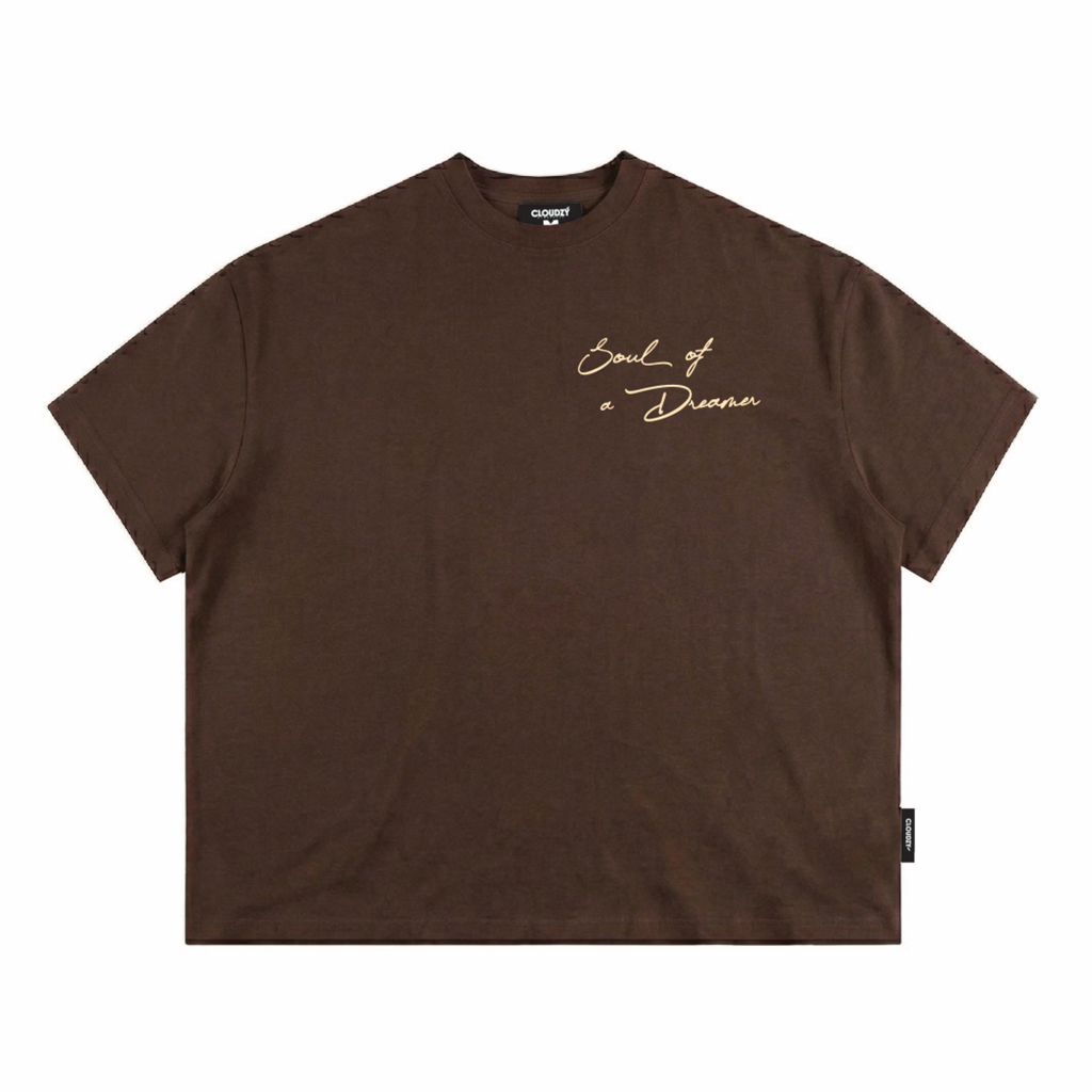 [NEW] Áo thun boxy CLOUDZY in chữ vải cotton 100% 250gsm form rộng nam nữ áo phông local brand streetwear basic OF