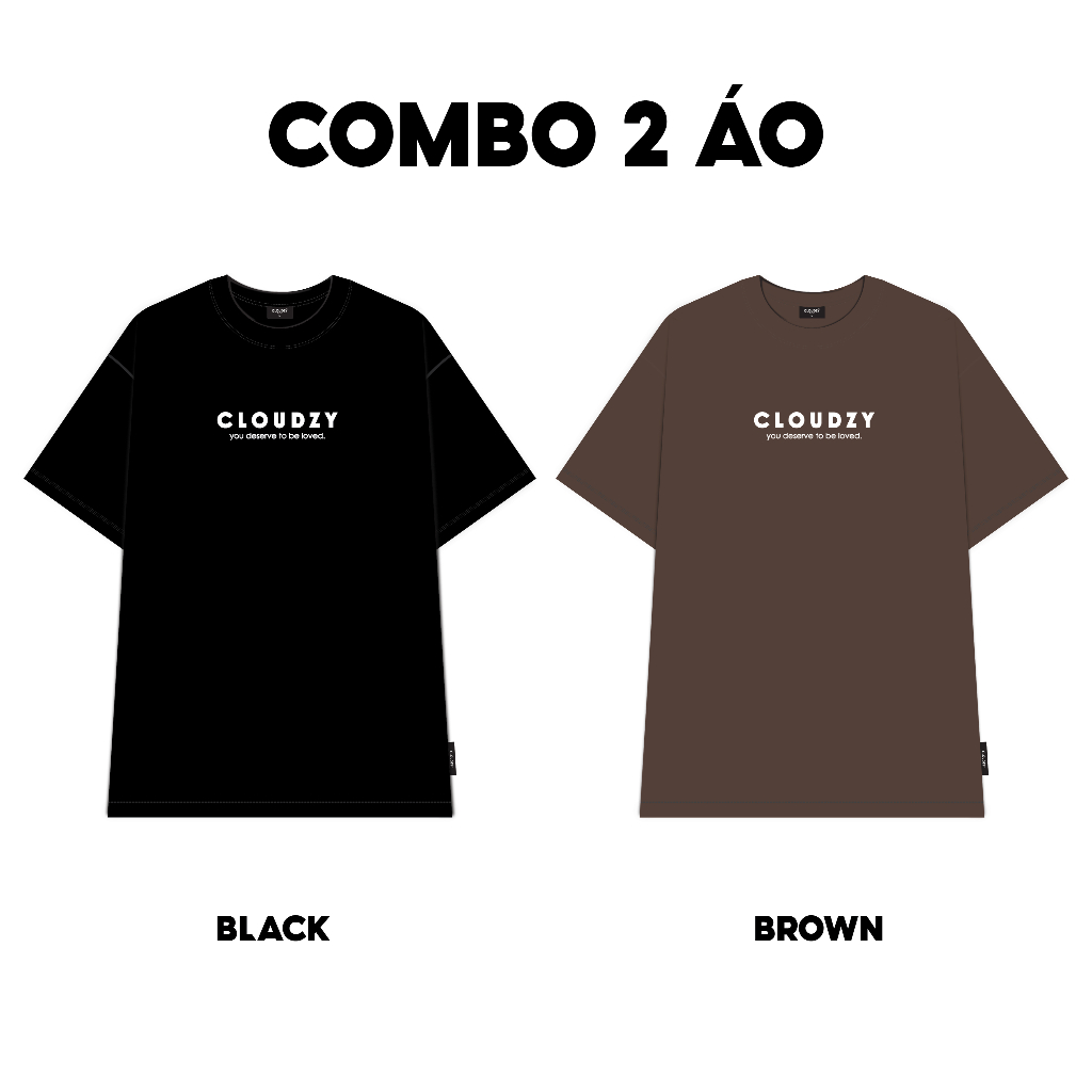 Áo thun nữ nam unisex tay lỡ phông local brand form rộng teen cổ tròn oversize CLOUDZY BE LOVED