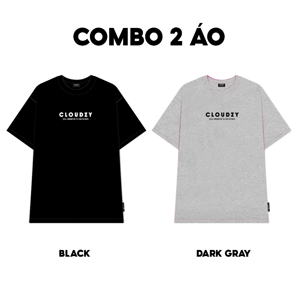 Áo thun nữ nam unisex tay lỡ phông local brand form rộng teen cổ tròn oversize CLOUDZY BE LOVED