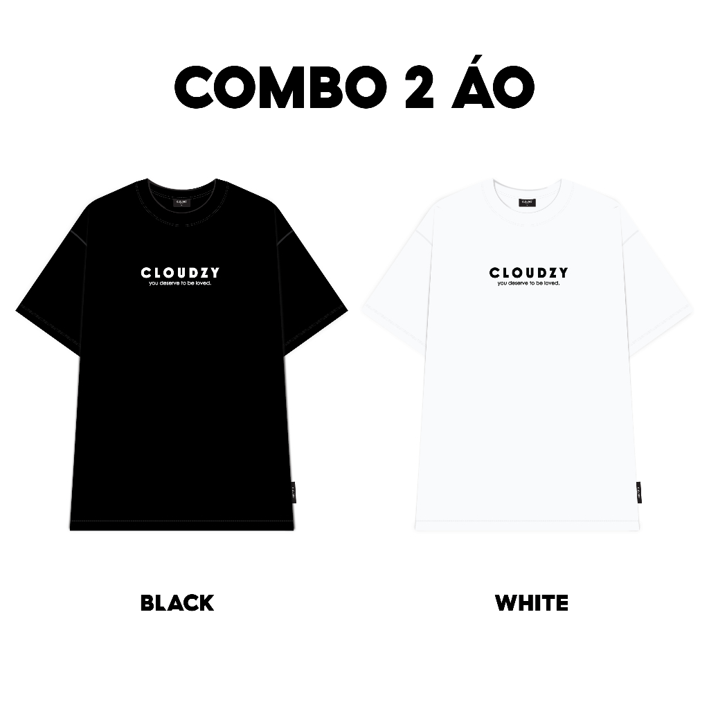 Áo thun nữ nam unisex tay lỡ phông local brand form rộng teen cổ tròn oversize CLOUDZY BE LOVED