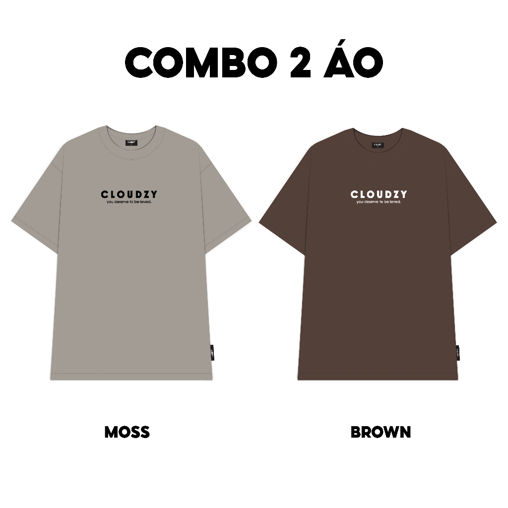 Áo thun nữ nam unisex tay lỡ phông local brand form rộng teen cổ tròn oversize CLOUDZY BE LOVED