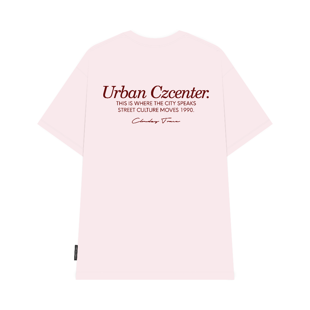Áo thun oversize CLOUDZY form oversize unisex 100% cotton 250GSM áo phông đi học phong cách streetwear CENTER