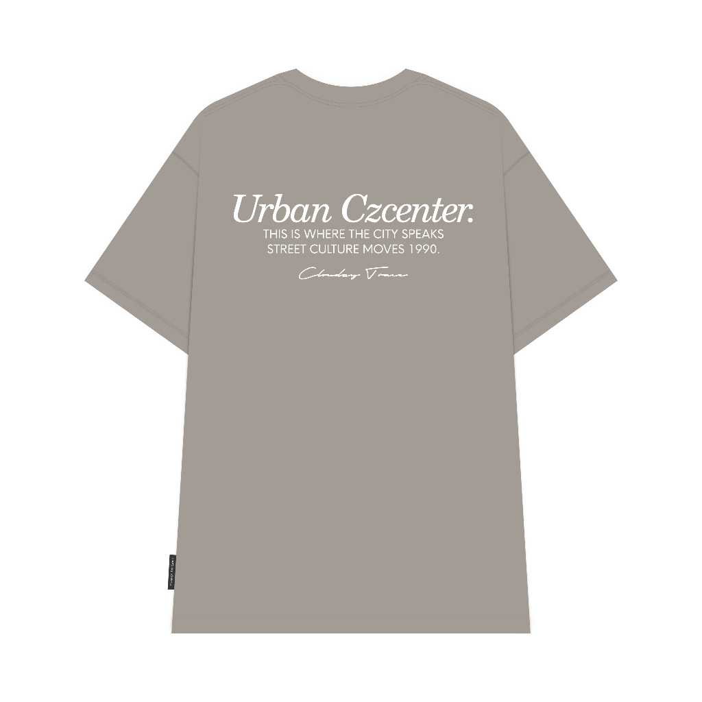 Áo thun oversize CLOUDZY form oversize unisex 100% cotton 250GSM áo phông đi học phong cách streetwear CENTER