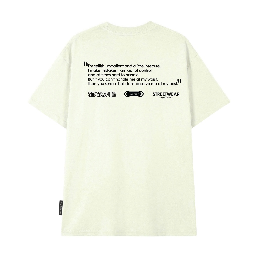 Áo thun nữ nam unisex tay lỡ phông local brand form rộng teen cổ tròn oversize CLOUDZY BE LOVED