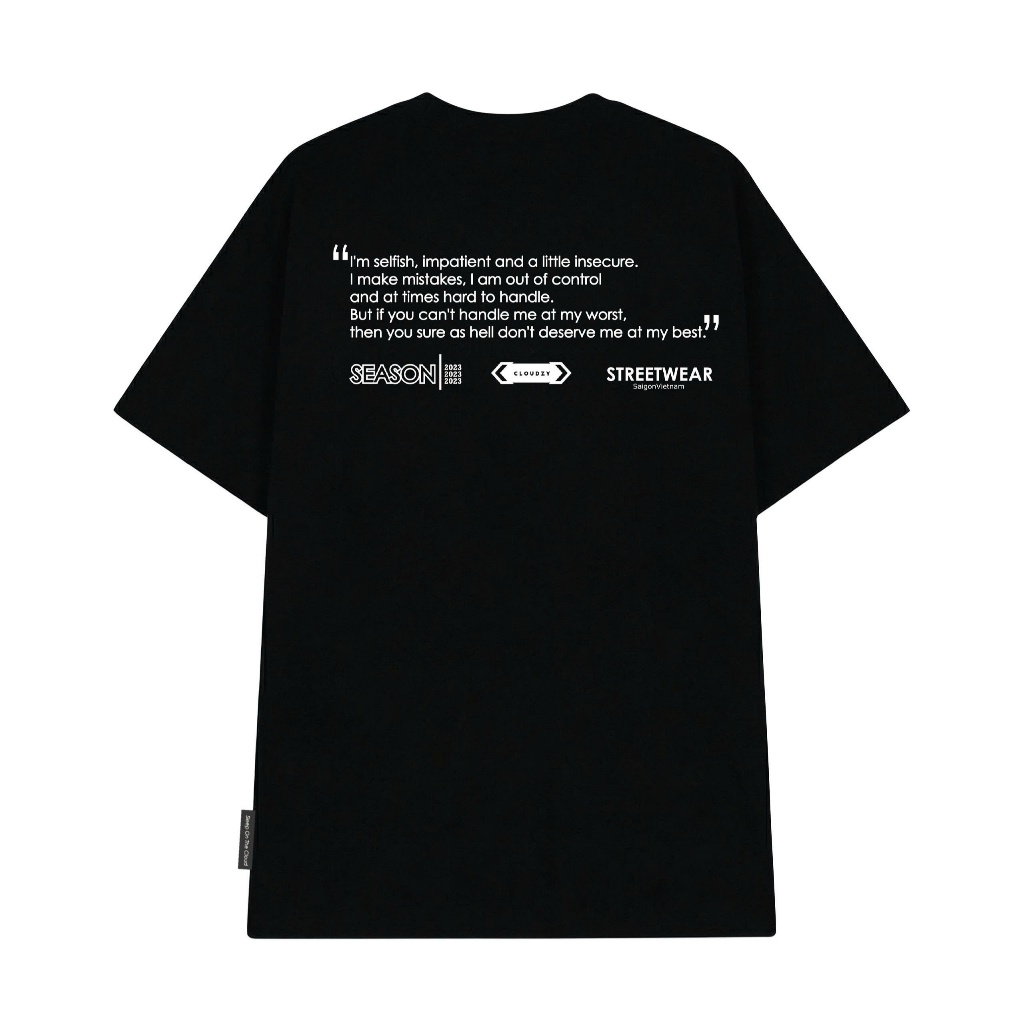 Áo thun nữ nam unisex tay lỡ phông local brand form rộng teen cổ tròn oversize CLOUDZY BE LOVED