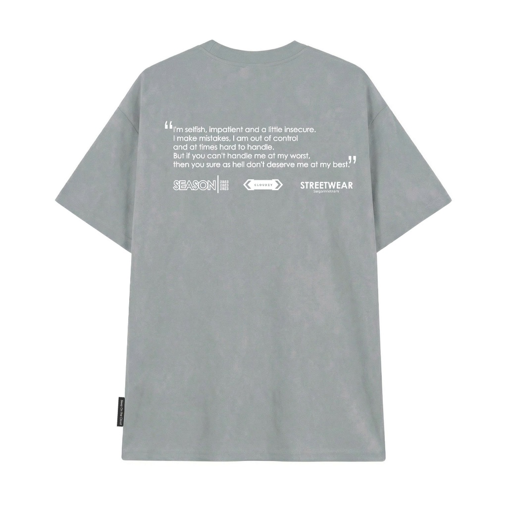 Áo thun nữ nam unisex tay lỡ phông local brand form rộng teen cổ tròn oversize CLOUDZY BE LOVED
