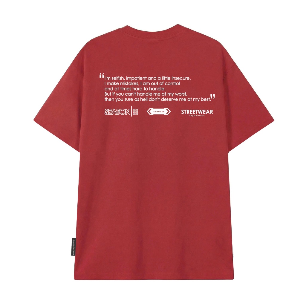 Áo thun nữ nam unisex tay lỡ phông local brand form rộng teen cổ tròn oversize CLOUDZY BE LOVED