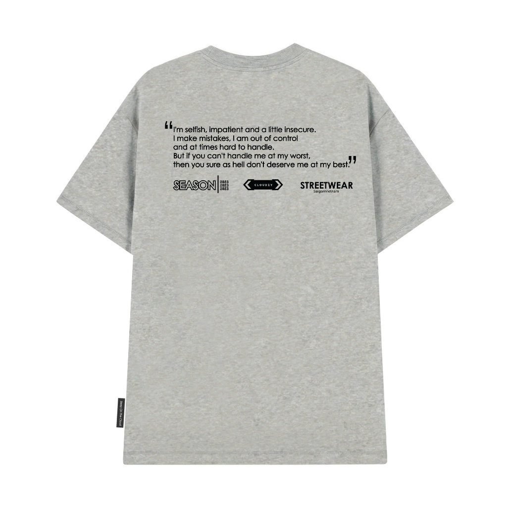 Áo thun nữ nam unisex tay lỡ phông local brand form rộng teen cổ tròn oversize CLOUDZY BE LOVED