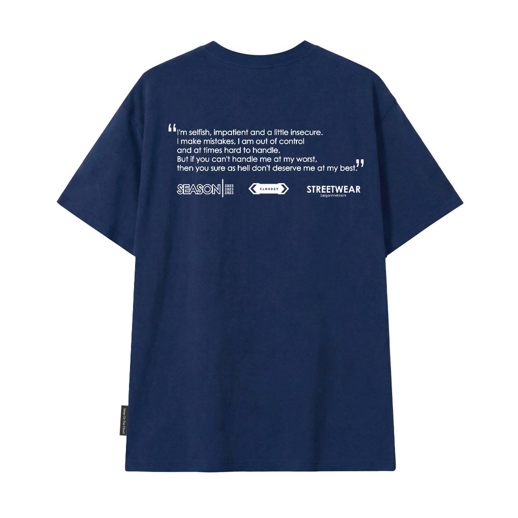 Áo thun nữ nam unisex tay lỡ phông local brand form rộng teen cổ tròn oversize CLOUDZY BE LOVED