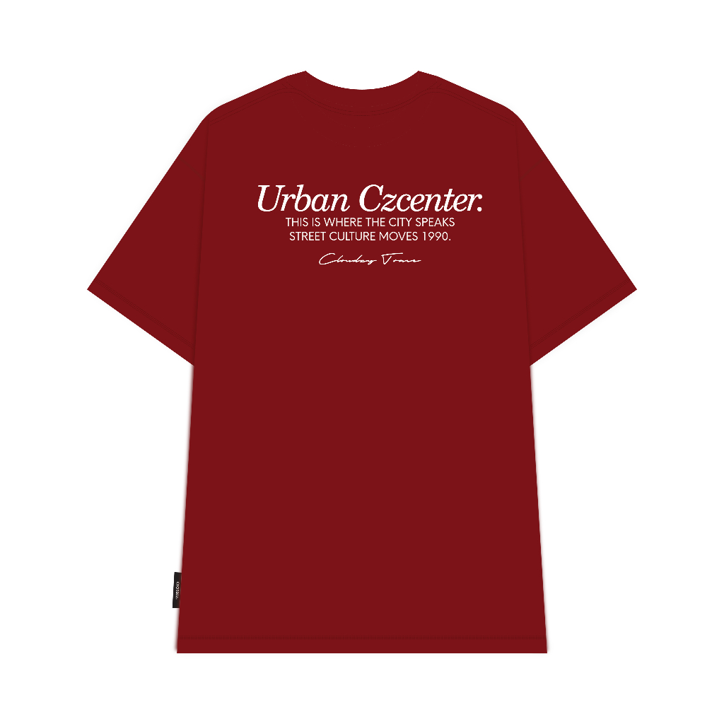 Áo thun oversize CLOUDZY form oversize unisex 100% cotton 250GSM áo phông đi học phong cách streetwear CENTER