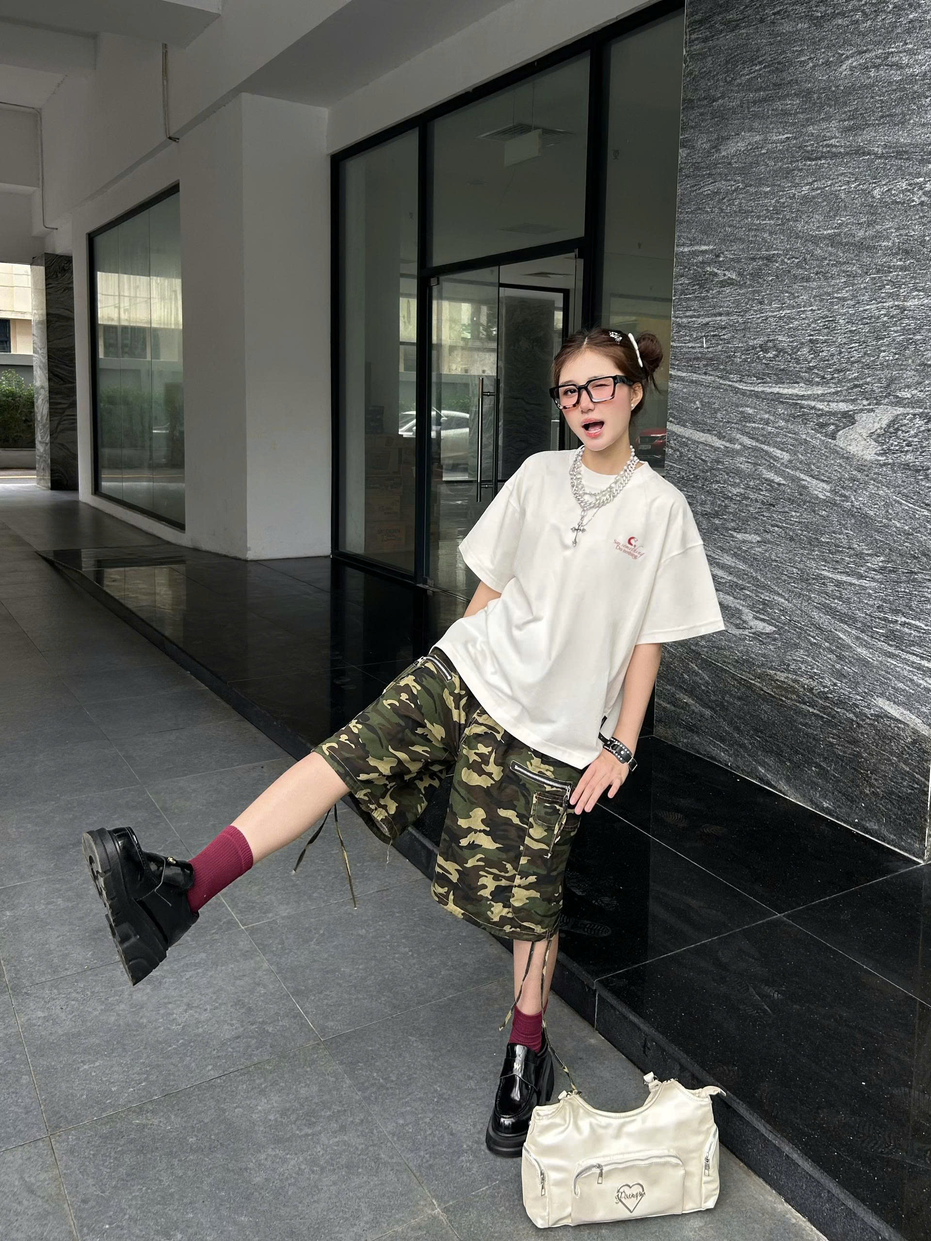 Áo thun boxy tee local brand Cloudzy unisex phông tay lỡ nữ cotton phối màu form rộng boxy SOMETHING