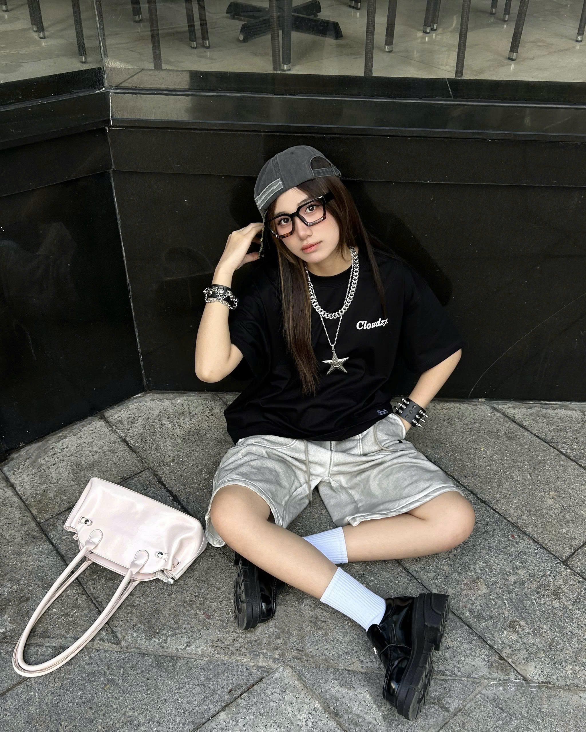 Áo thun boxy CLOUDZY phong cách streetwear in chữ ký 100% cotton 250GSM dày dặn áo phông boxy nam nữ BOX CORE