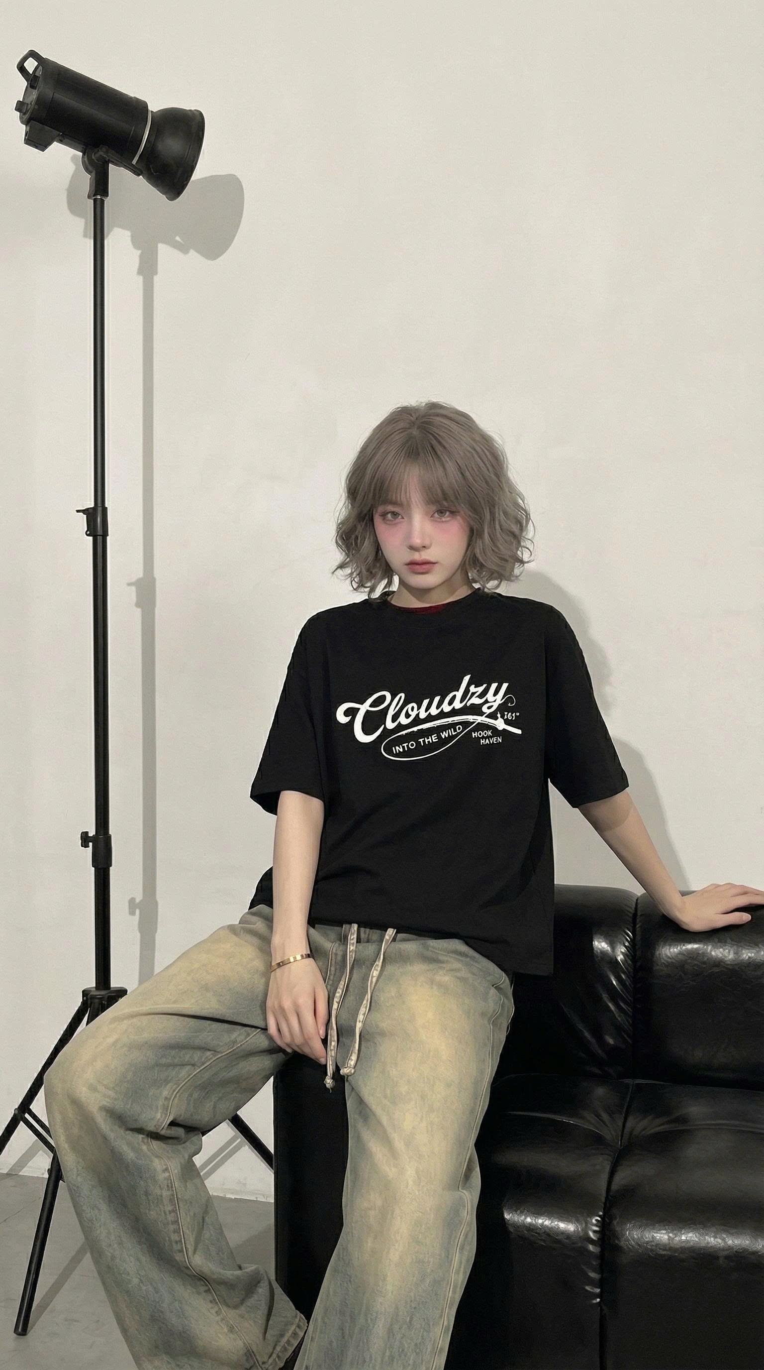 Áo phông boxy CLOUDZY in chữ cotton 100% 250gsm áo thun local brand nam nữ unisex form rộng basic streetwear INTO