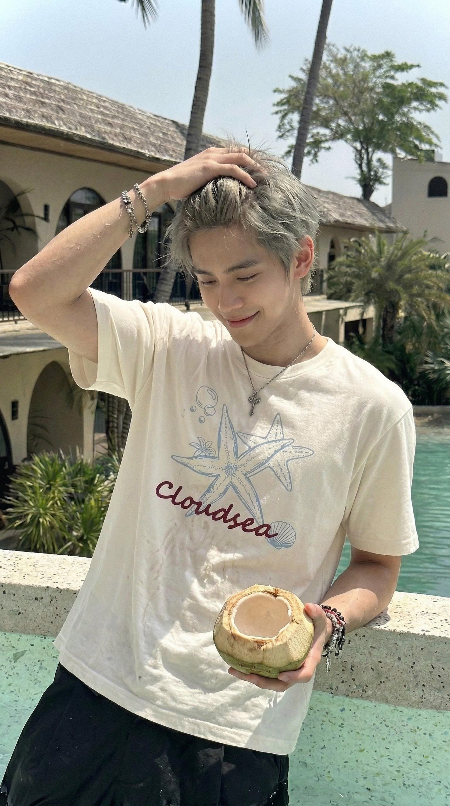 Áo thun boxy local brand CLOUDZY in hình 100% cotton 250gsm dày dặn áo phông form rộng nam nữ unisex mùa hè SEA