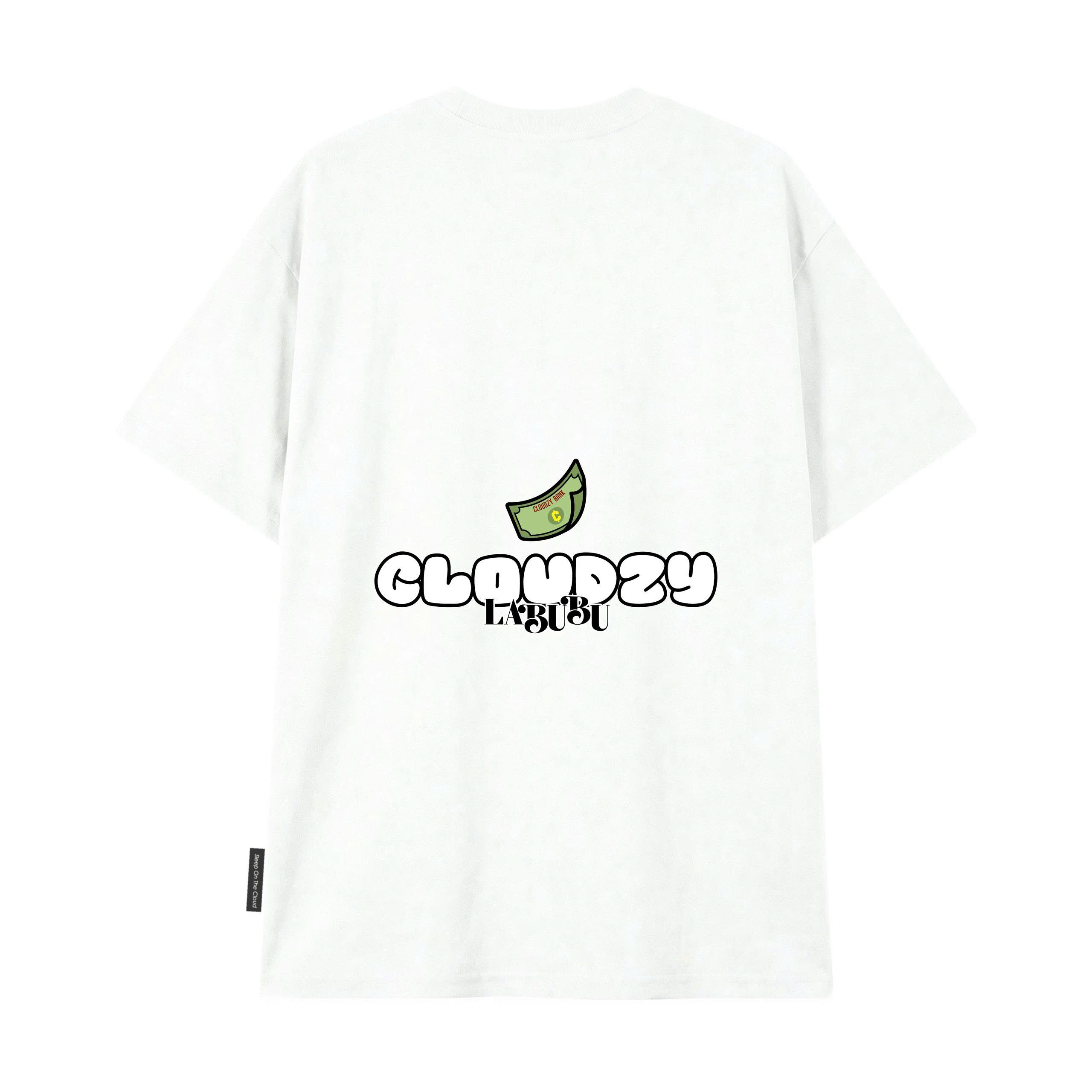 Áo thun nữ nam labubu local brand CLOUDZY unisex tay lỡ phông form rộng cổ tròn đen oversiz MONEY