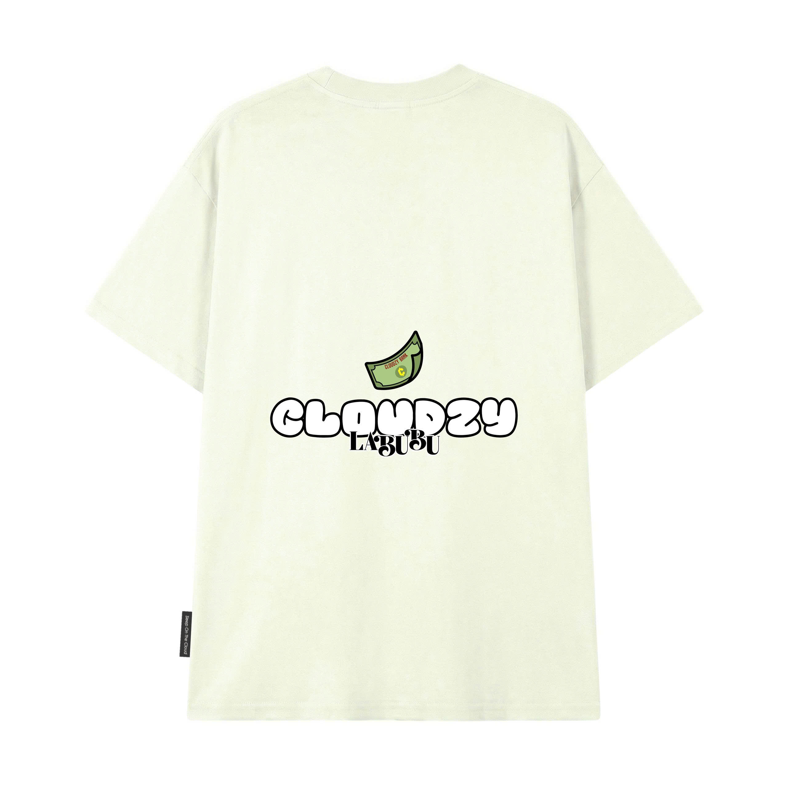 Áo thun nữ nam labubu local brand CLOUDZY unisex tay lỡ phông form rộng cổ tròn đen oversiz MONEY