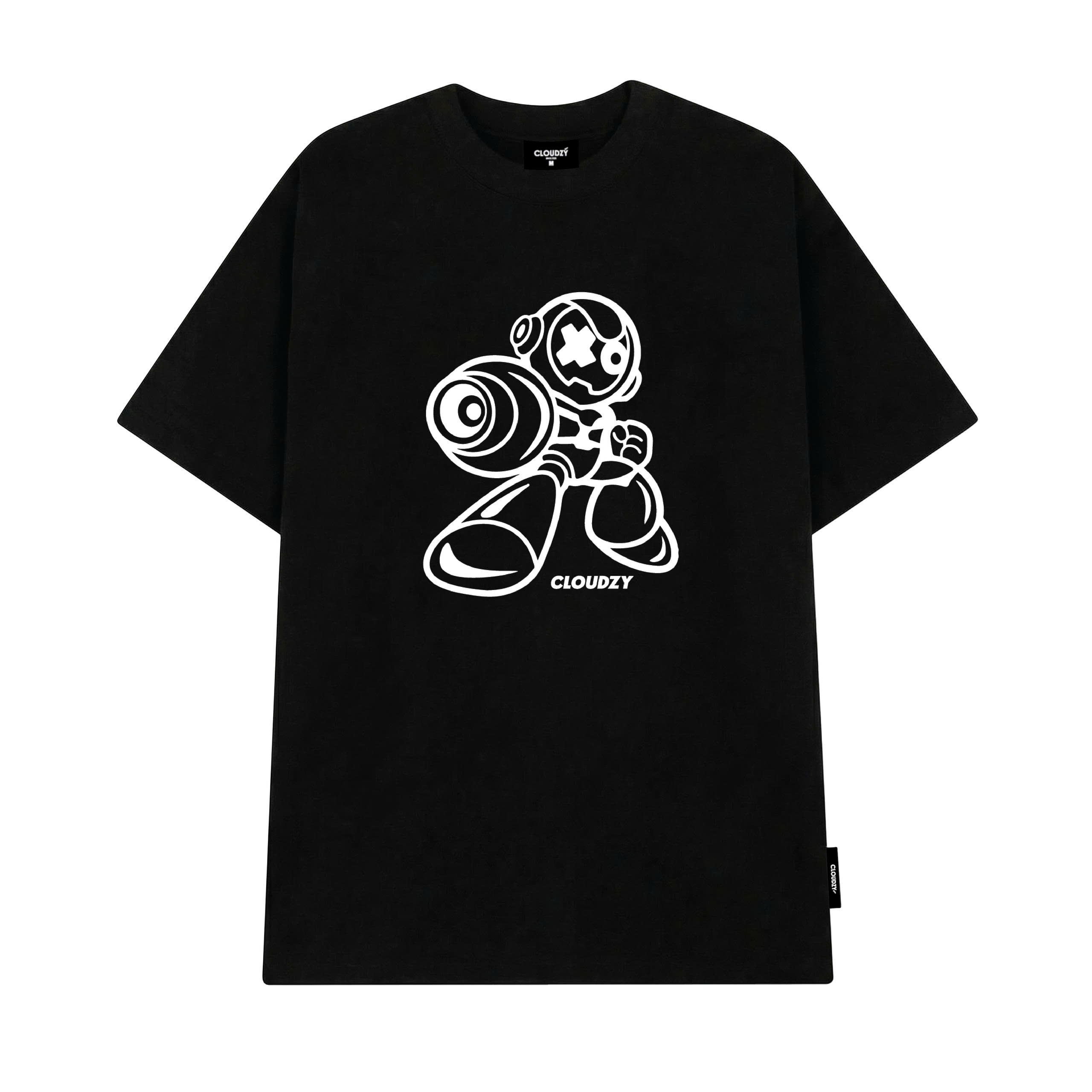 Áo phông local brand nam nữ basic unisex tay lỡ thun form rộng teen cổ tròn cao cấp CLOUDZY ROCKMAN