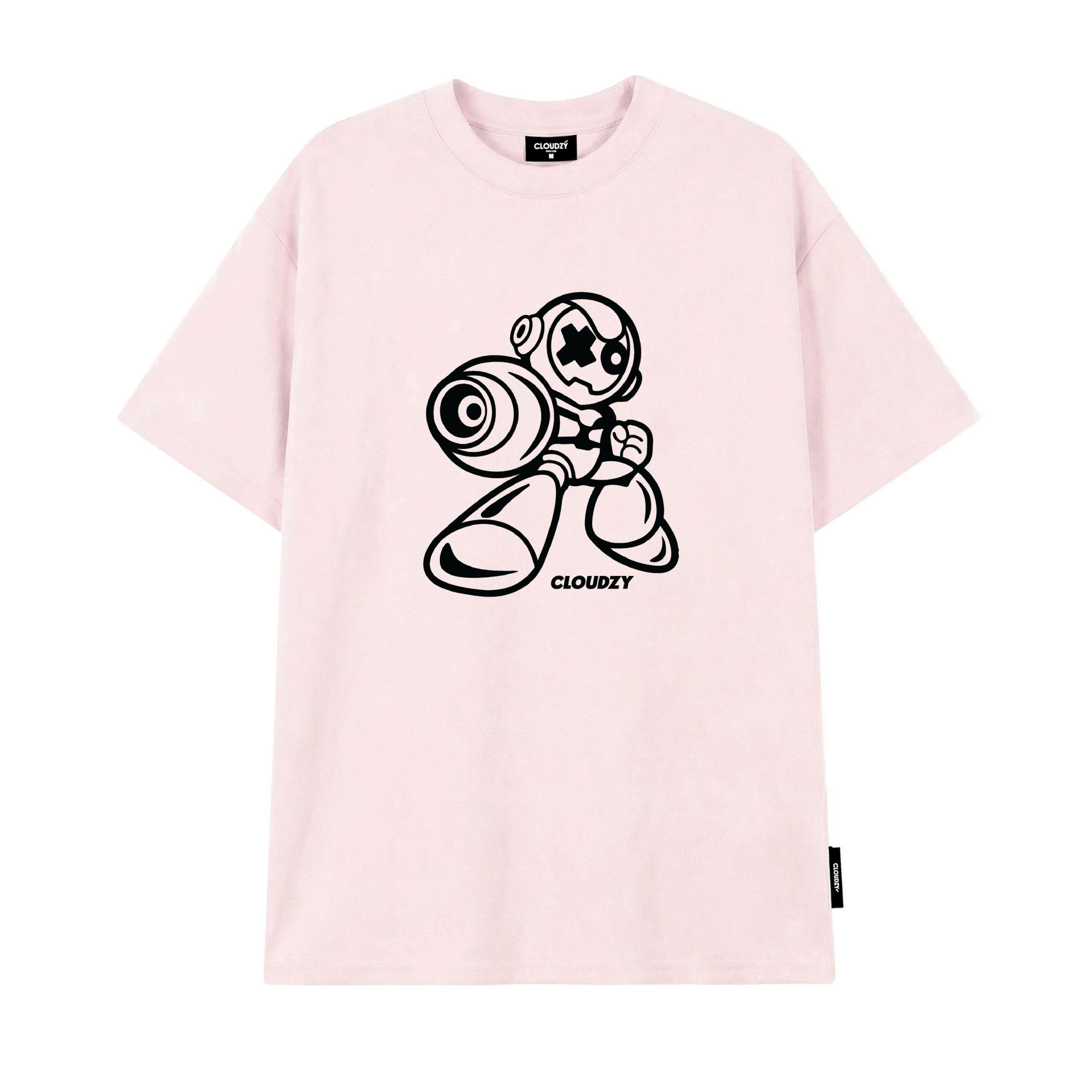 Áo phông local brand nam nữ basic unisex tay lỡ thun form rộng teen cổ tròn cao cấp CLOUDZY ROCKMAN