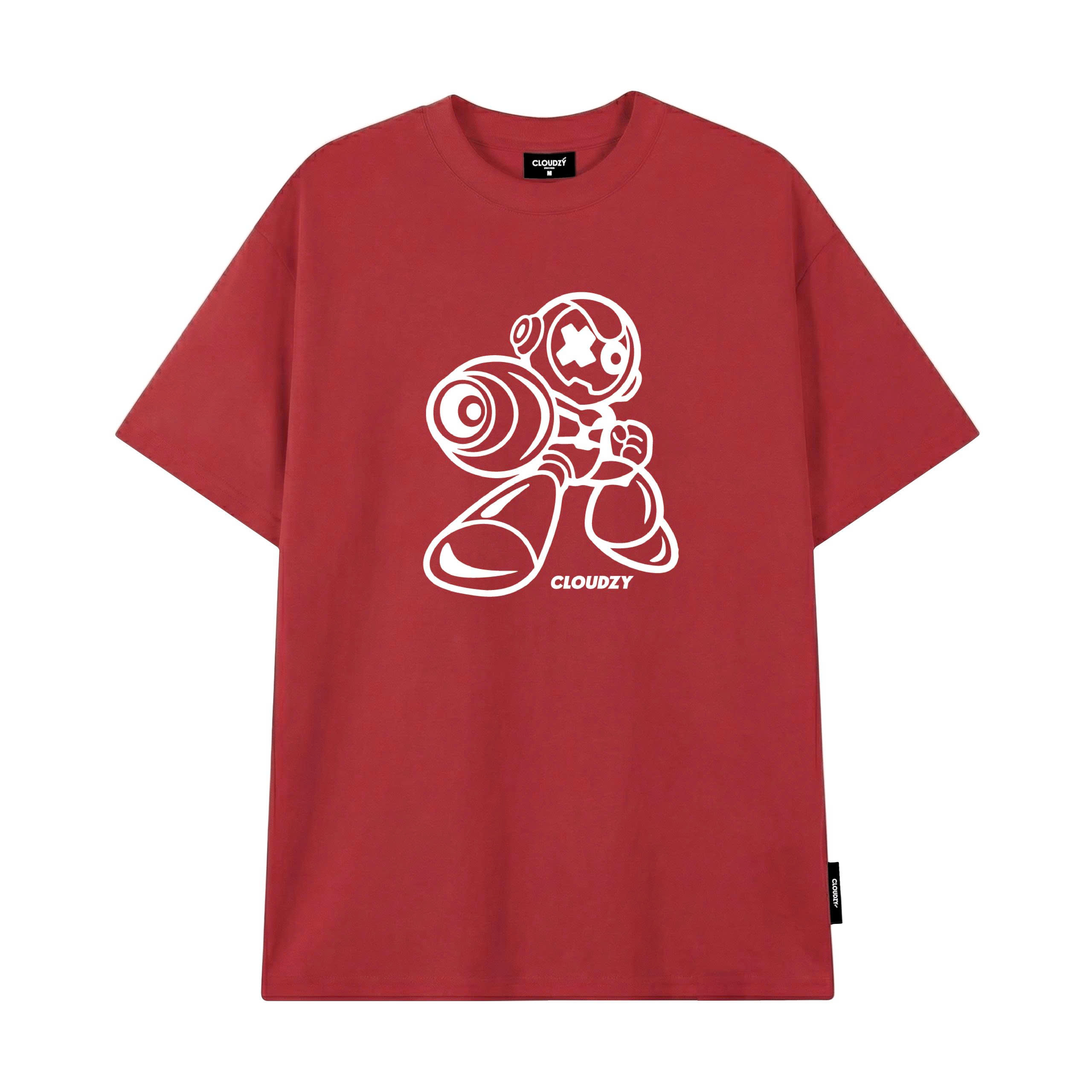 Áo phông local brand nam nữ basic unisex tay lỡ thun form rộng teen cổ tròn cao cấp CLOUDZY ROCKMAN