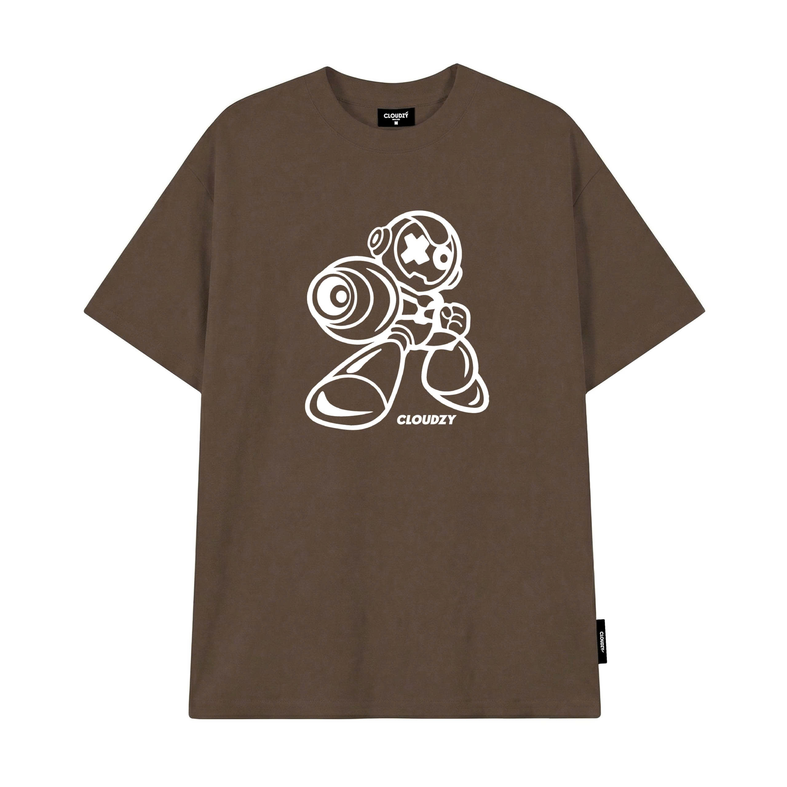 Áo phông local brand nam nữ basic unisex tay lỡ thun form rộng teen cổ tròn cao cấp CLOUDZY ROCKMAN