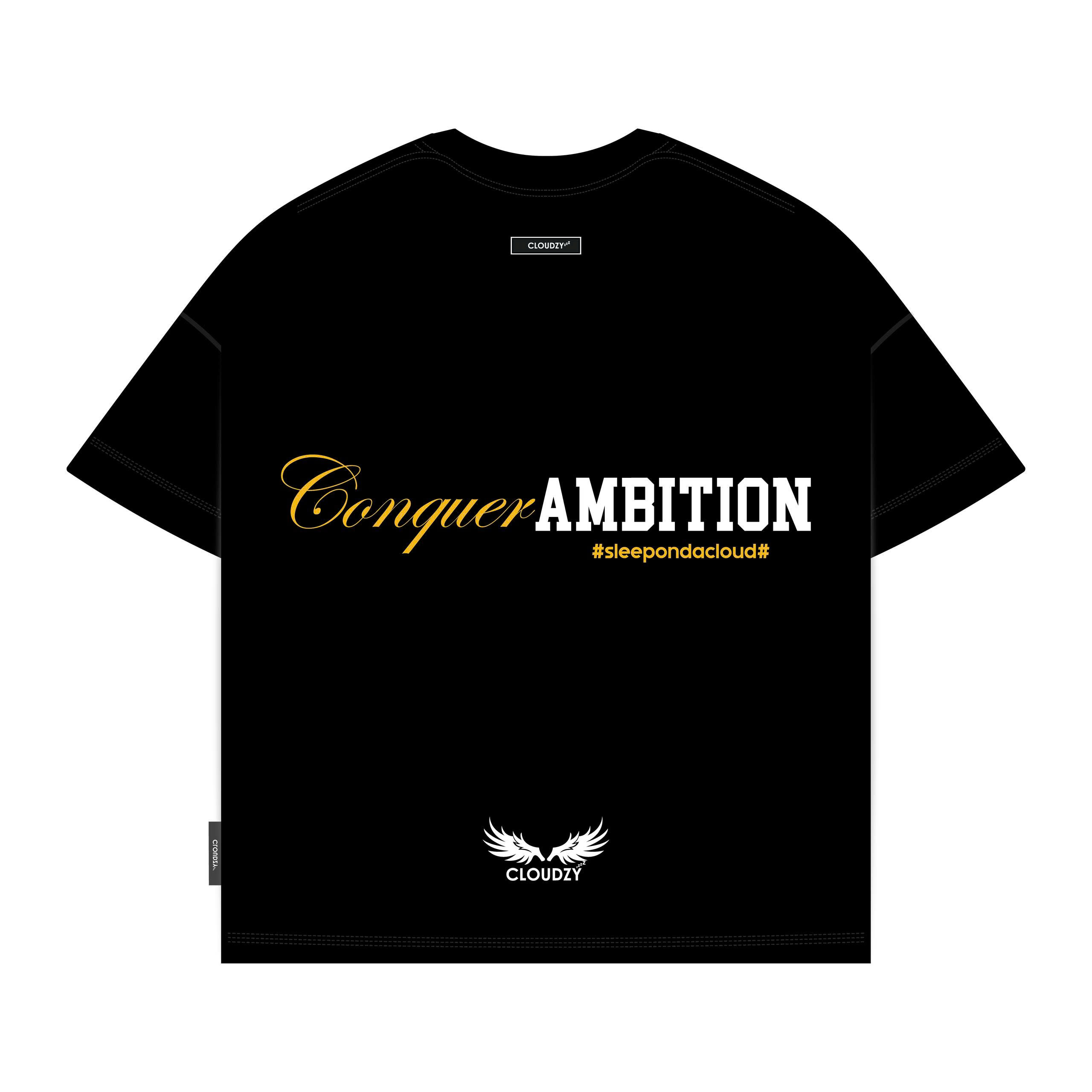 Áo thun boxy tee local brand unisex nam nữ tay lỡ form rộng cổ tròn oversize cotton cao cấp AMBITION