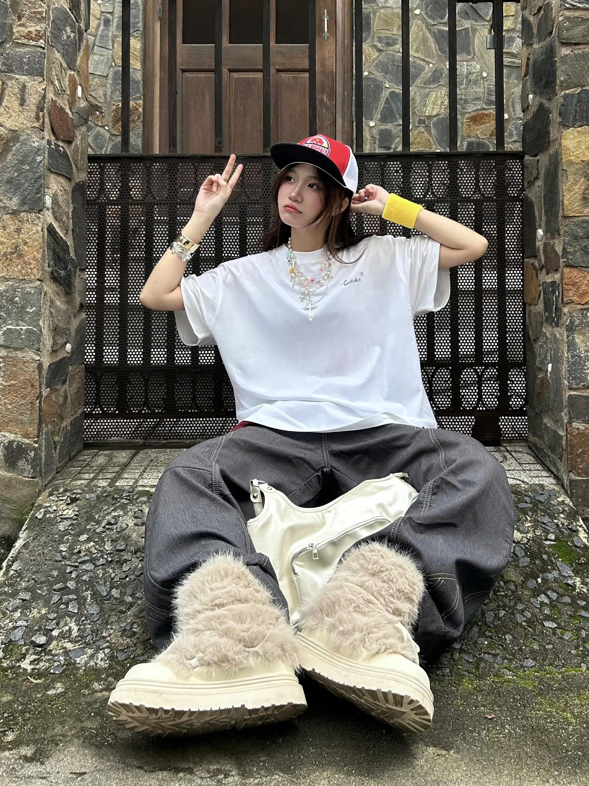 Áo thun boxy tee local brand Cloudzy unisex phông tay lỡ nữ cotton phối màu form rộng boxy SENSITIVE